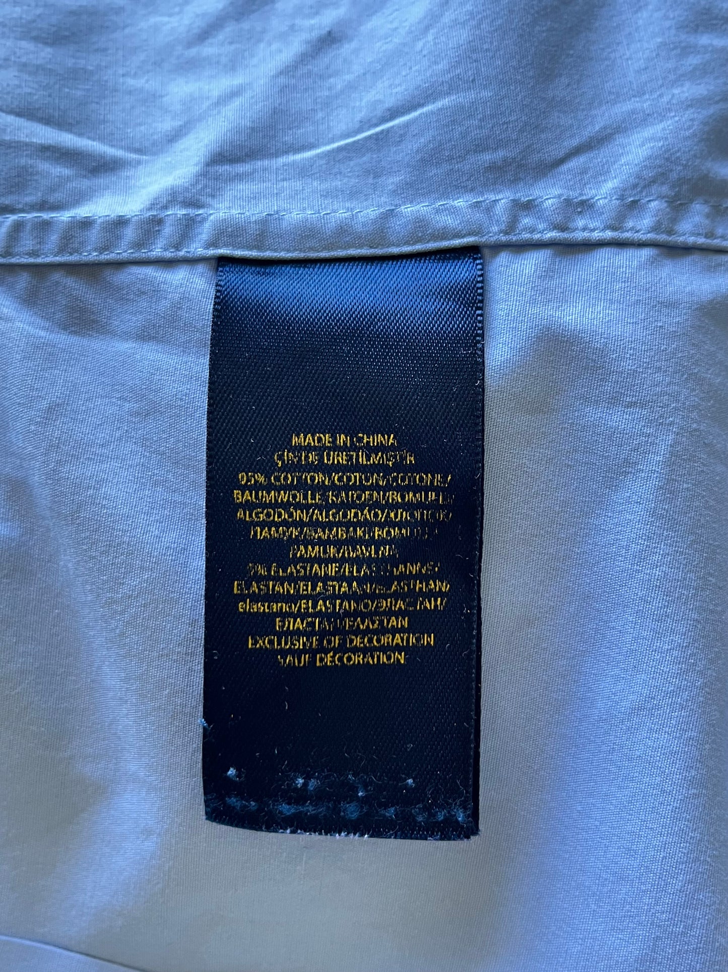 Chemise bleu pastel Ralph Lauren - M