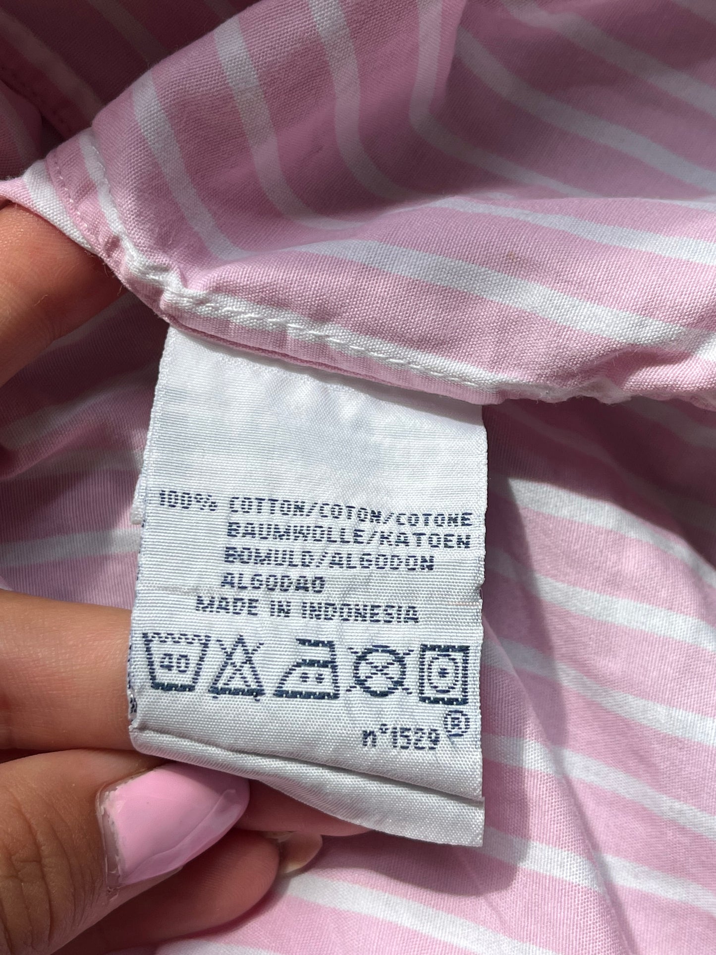 Chemise rayée rose Ralph Lauren - S