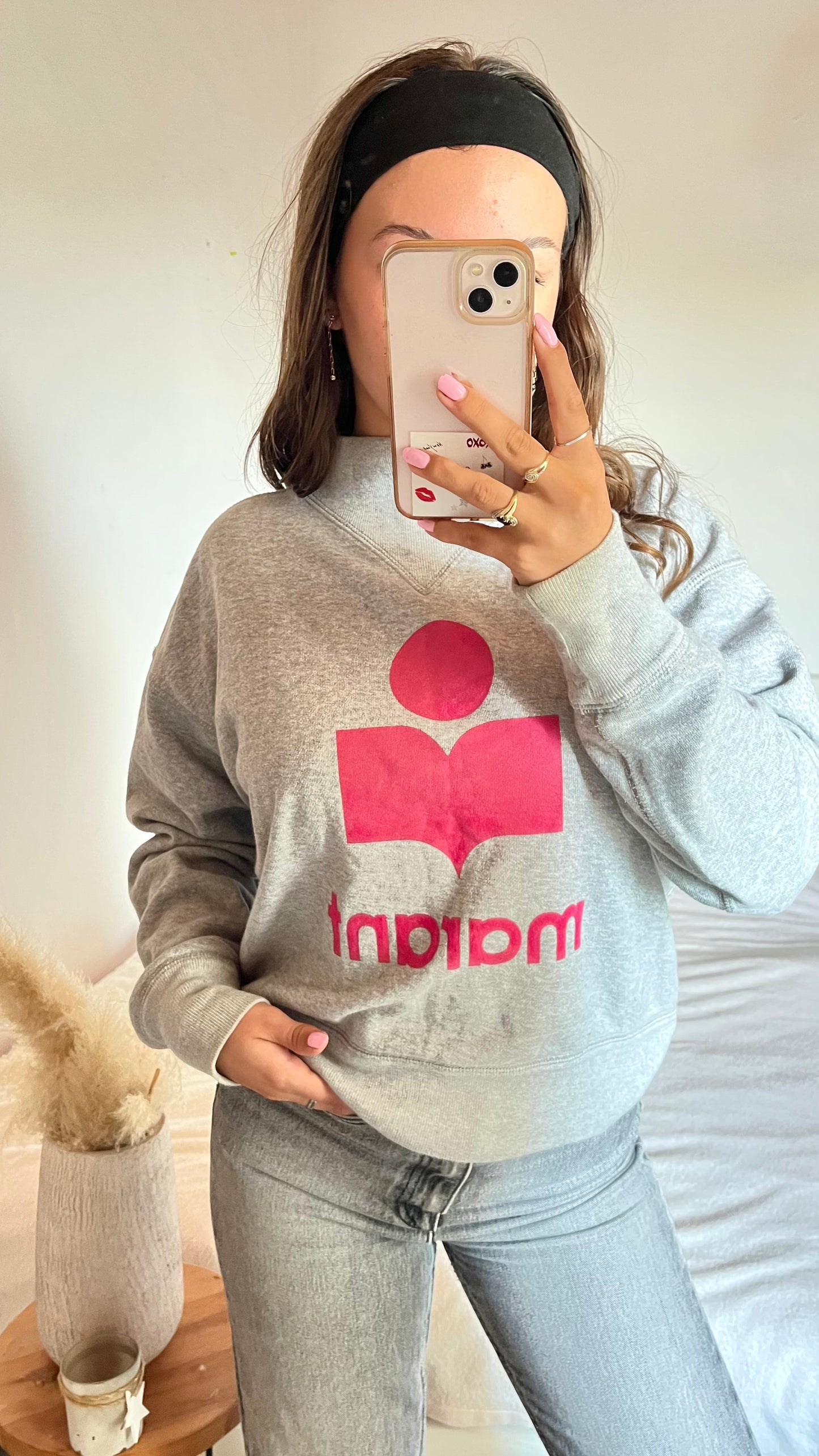 Sweat gris col rond Isabel Marant - S