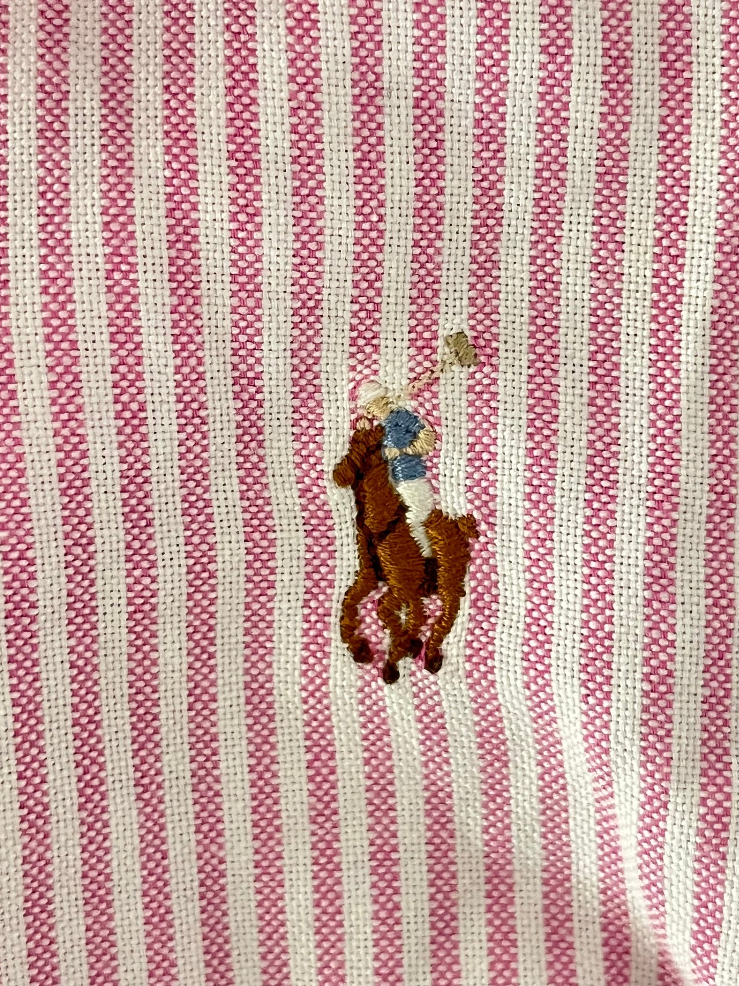 Chemise rayée rose Ralph Lauren - XS