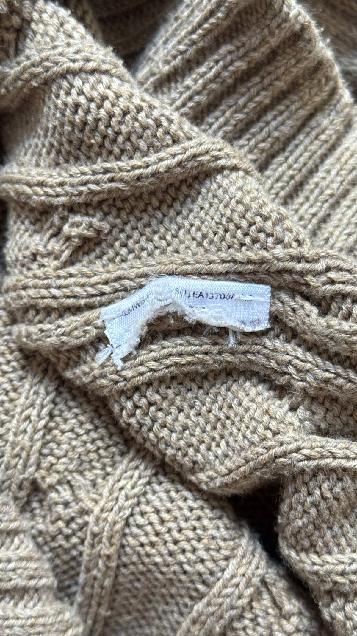 Pull col rond torsadé beige Ralph Lauren - XS/S