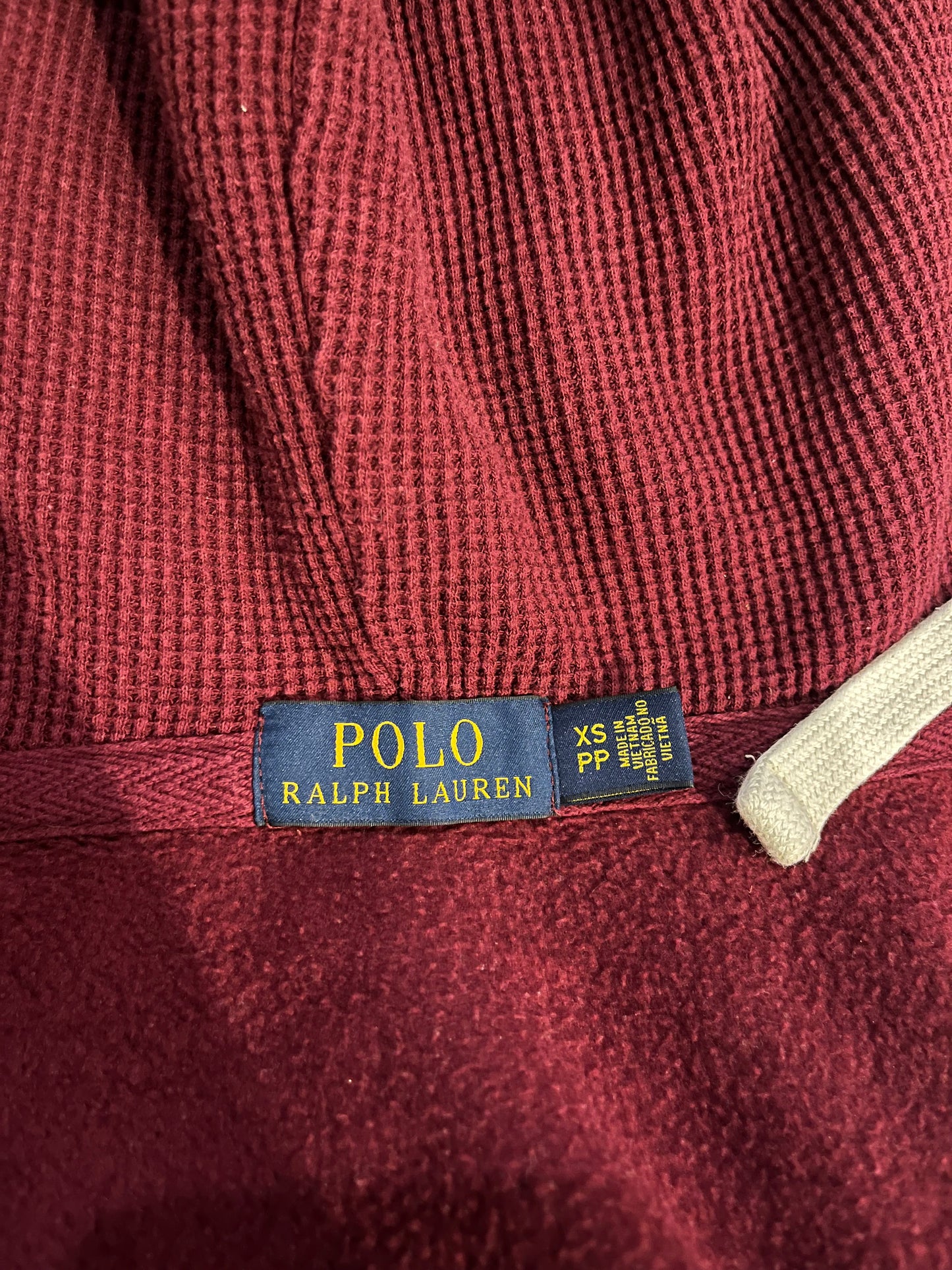 Veste a capuche bordeaux - S femme / XS homme