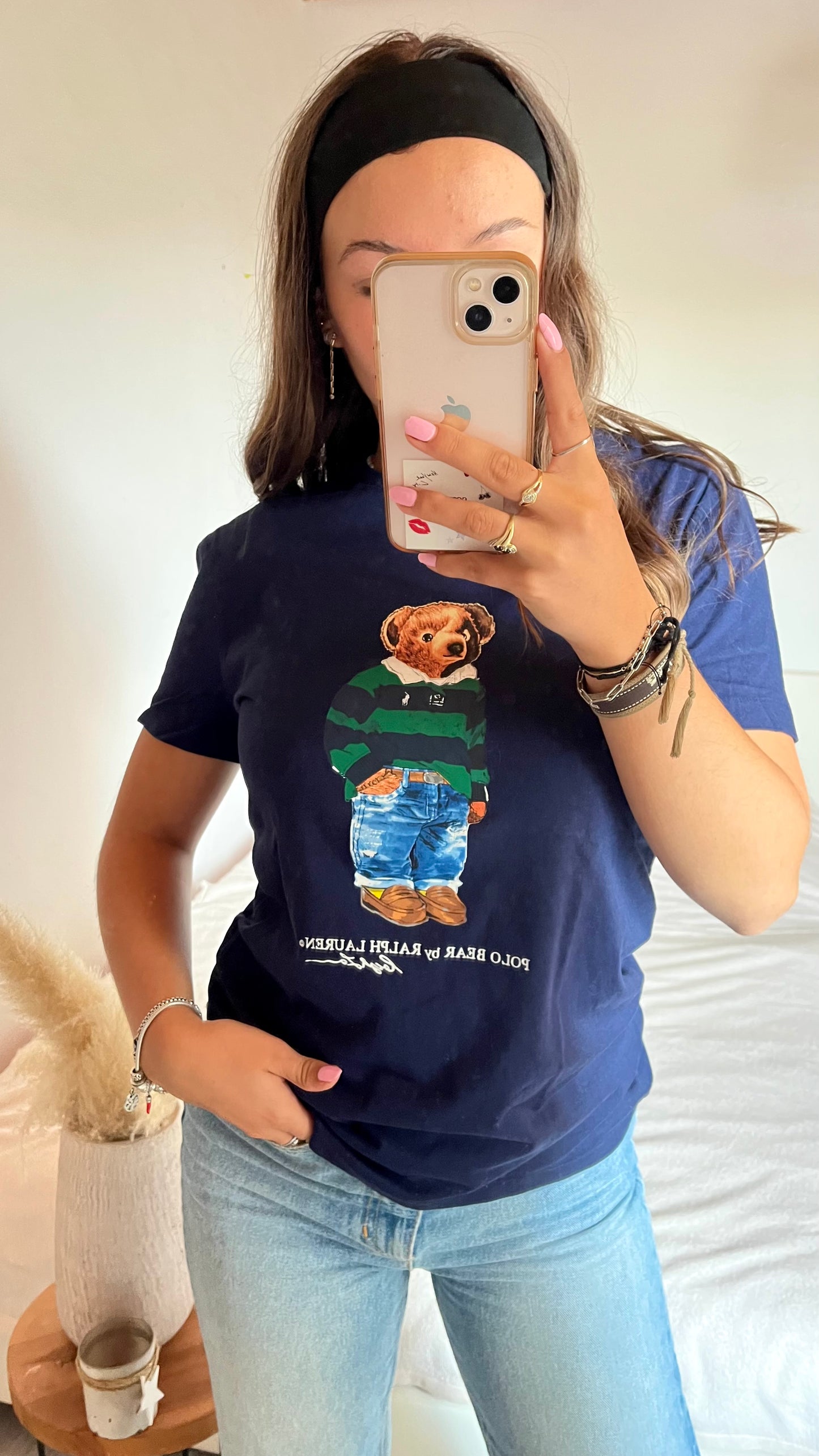 T-shirt nounours marine Ralph Lauren - S/M