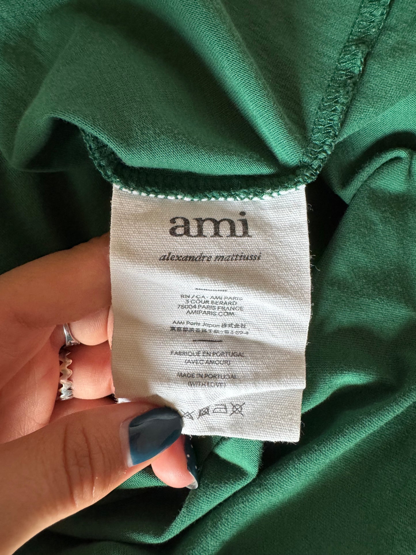 T-shirt vert foncé Ami Paris - S