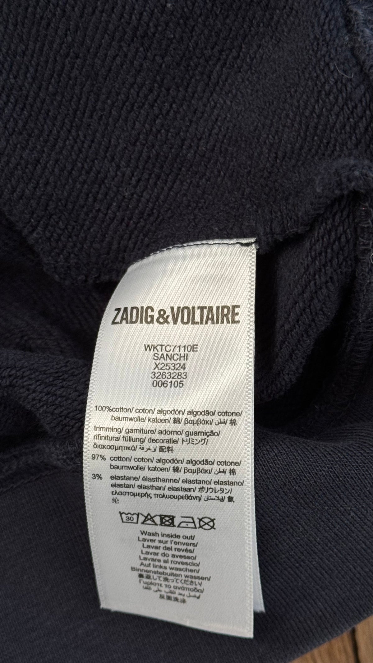 Sweat noir motifs Zadig & Voltaire - S