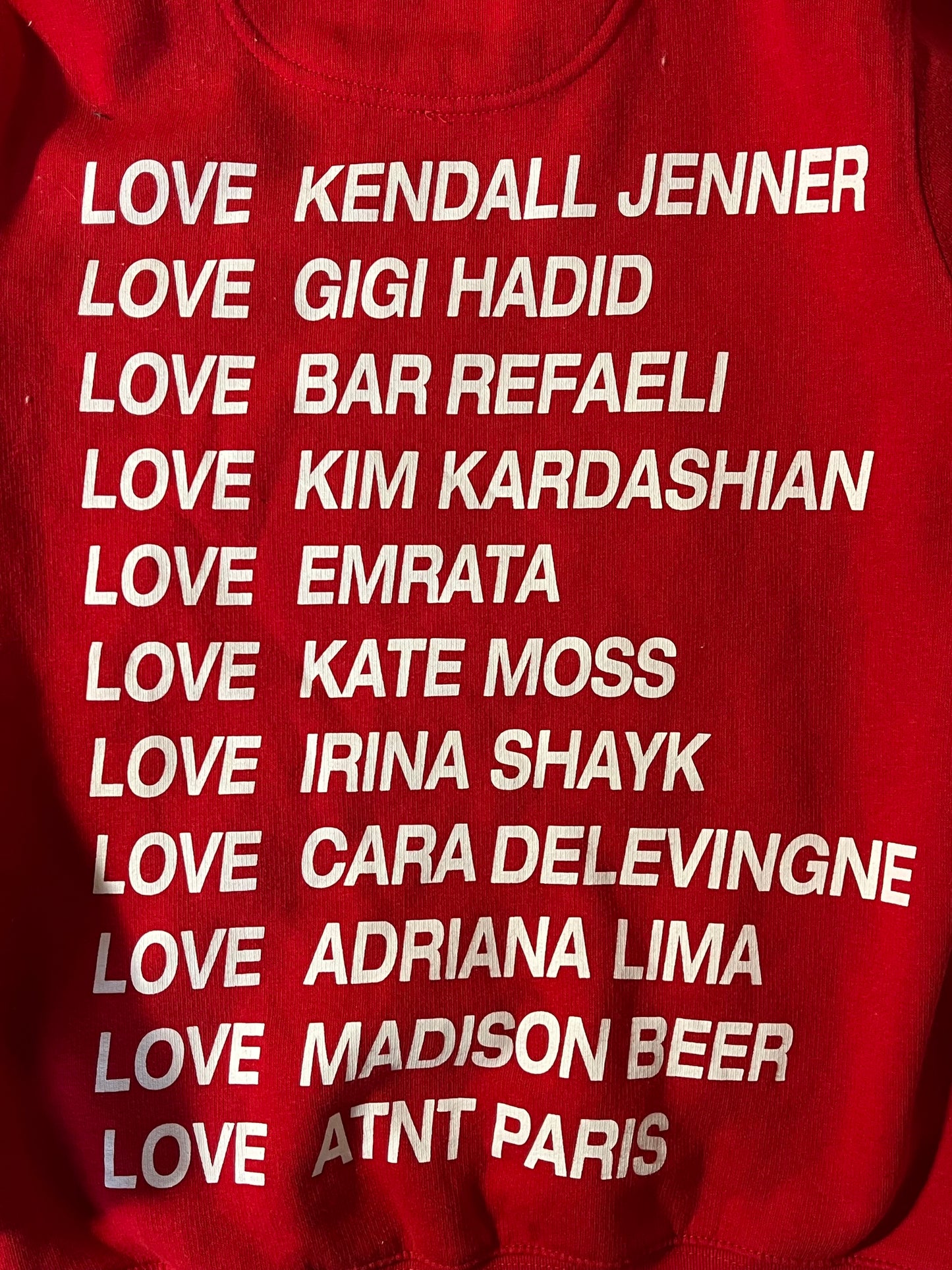 Sweat à capuche rouge ATNT PARIS - XS