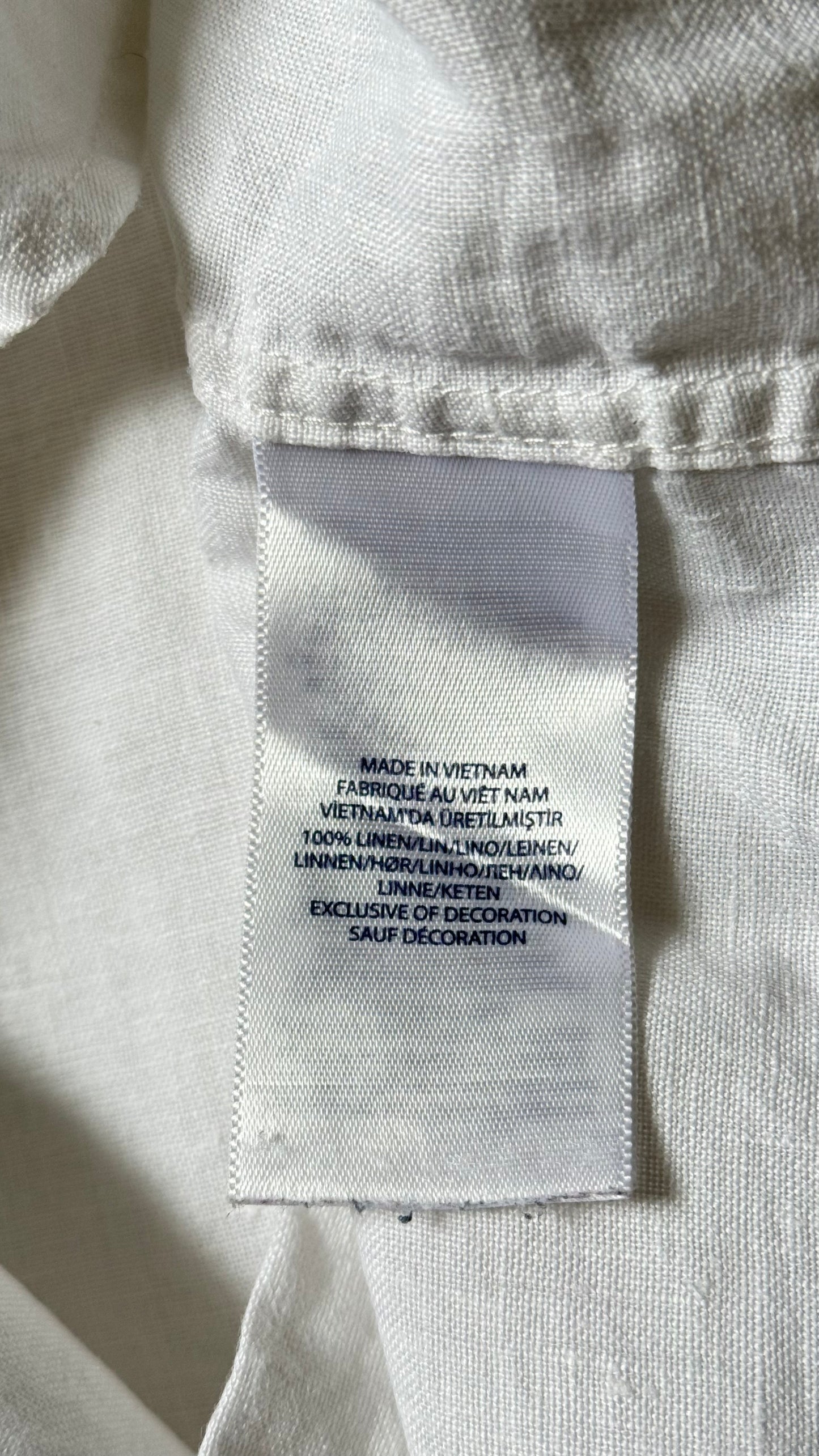 Chemise blanche en lin Ralph Lauren - S