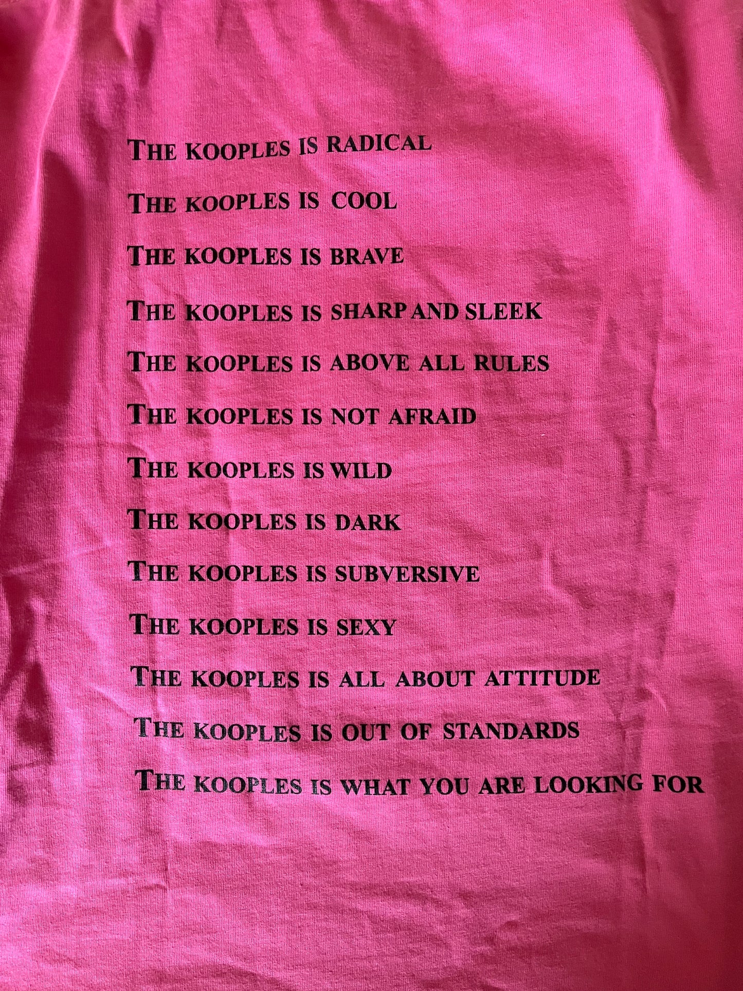 T-shirt rose « What is » The Kooples - M