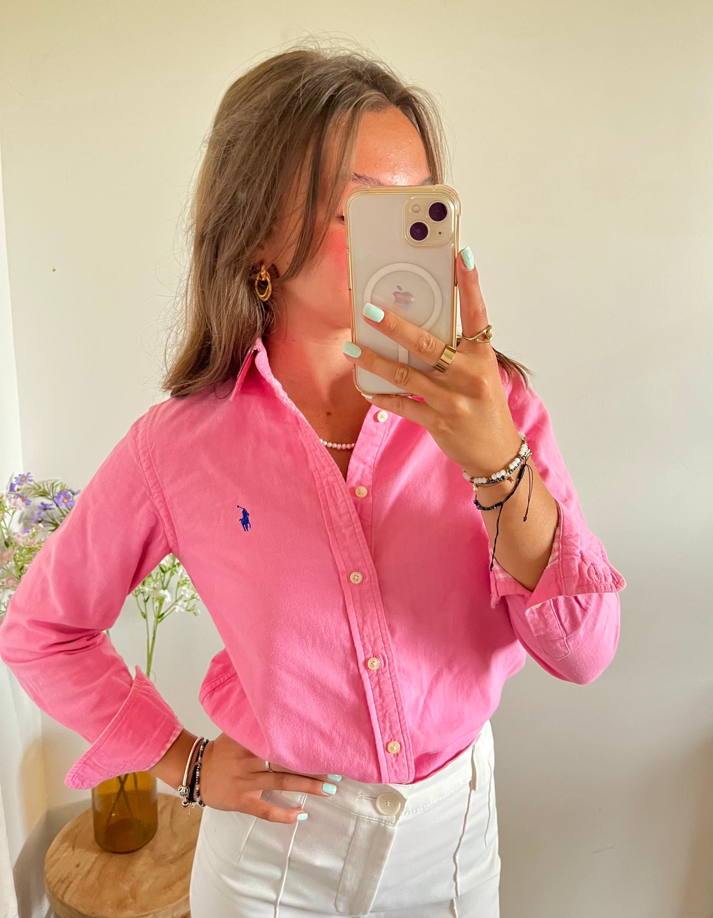 Chemise rose Ralph Lauren - XS/S