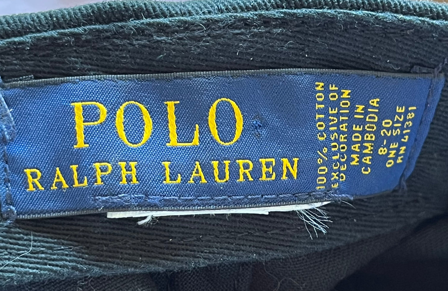 Casquette noire Ralph Lauren - TU