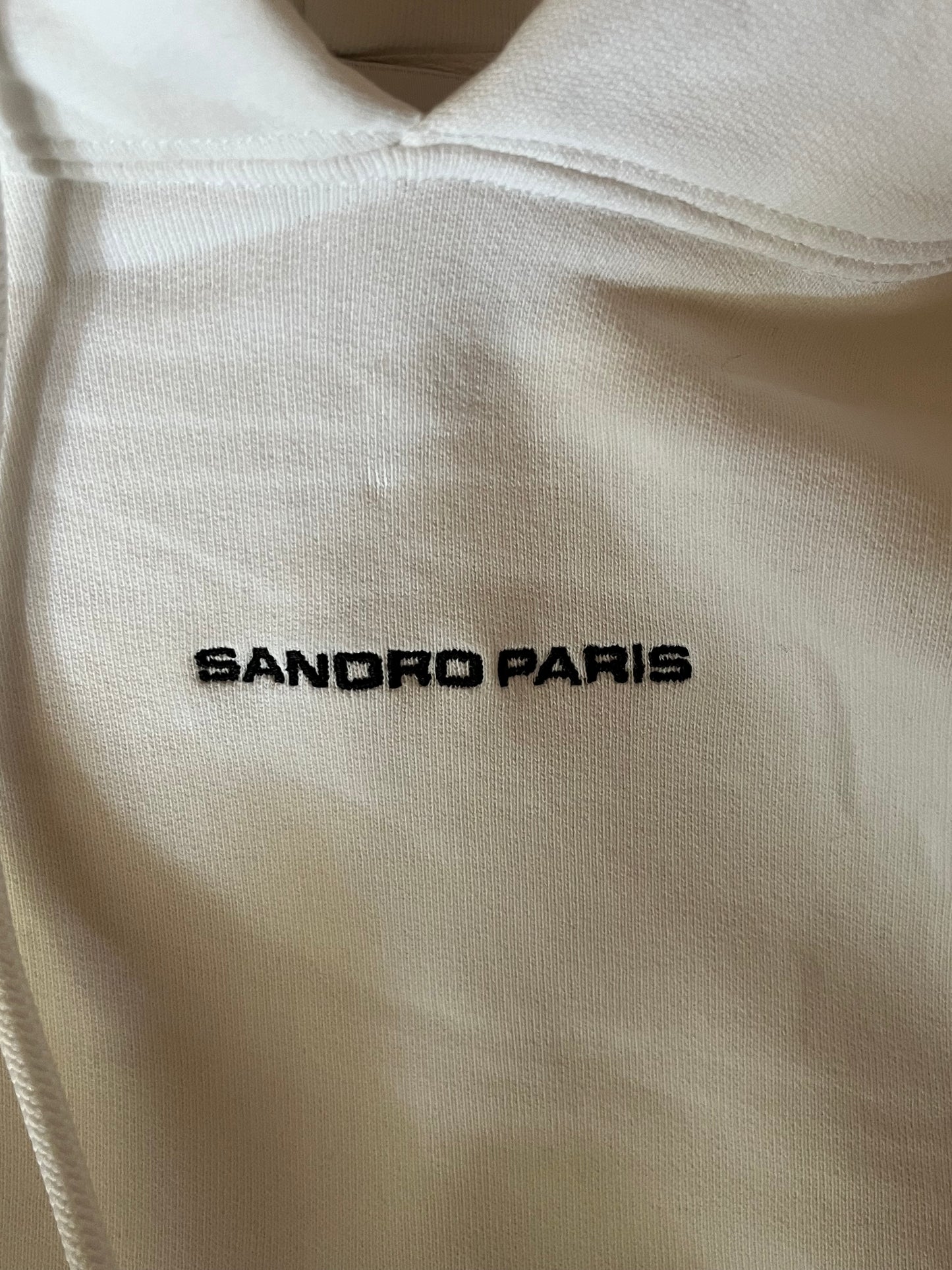 Sweat à capuche blanc Sandro - M