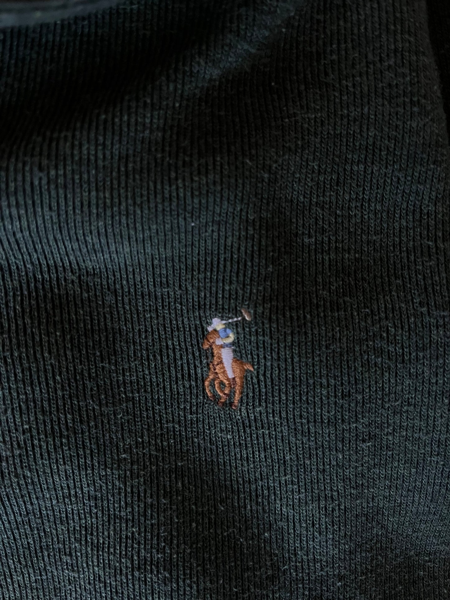 Pull demi-zip vert Ralph Lauren - M