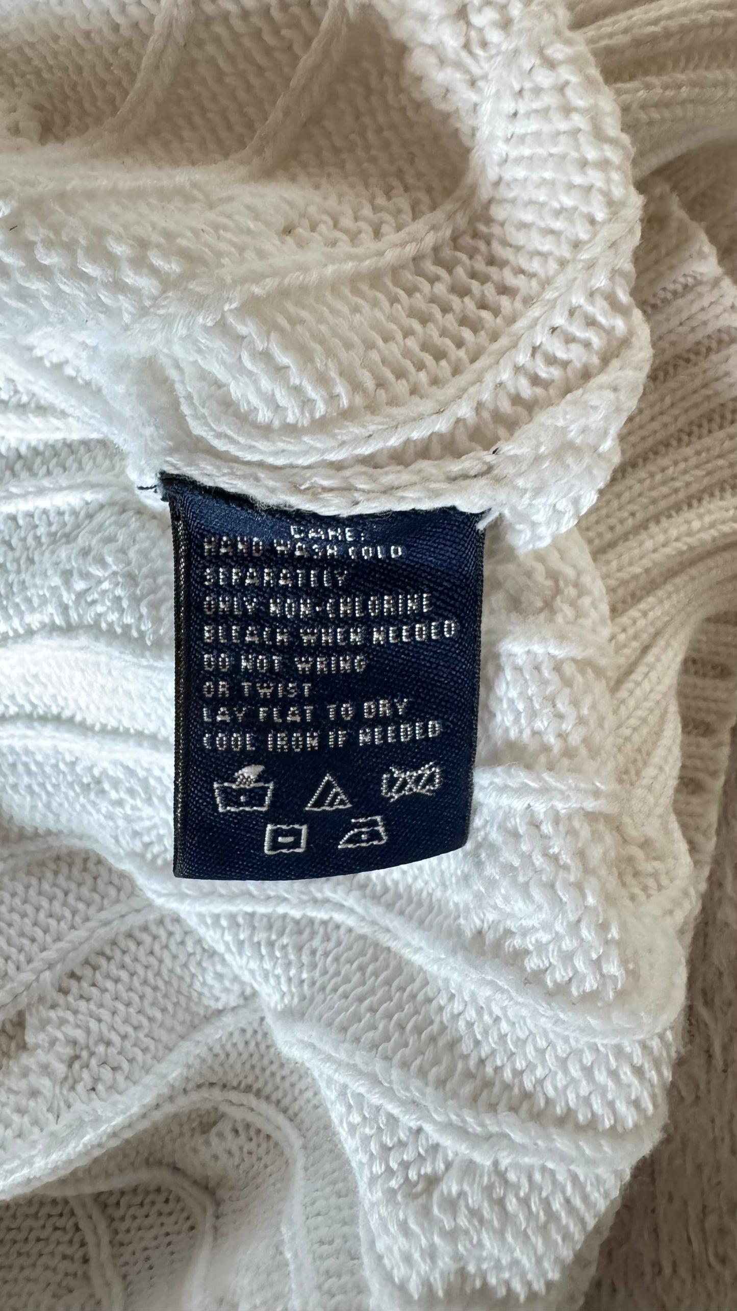 T-shirt torsadé blanc Ralph Lauren - M