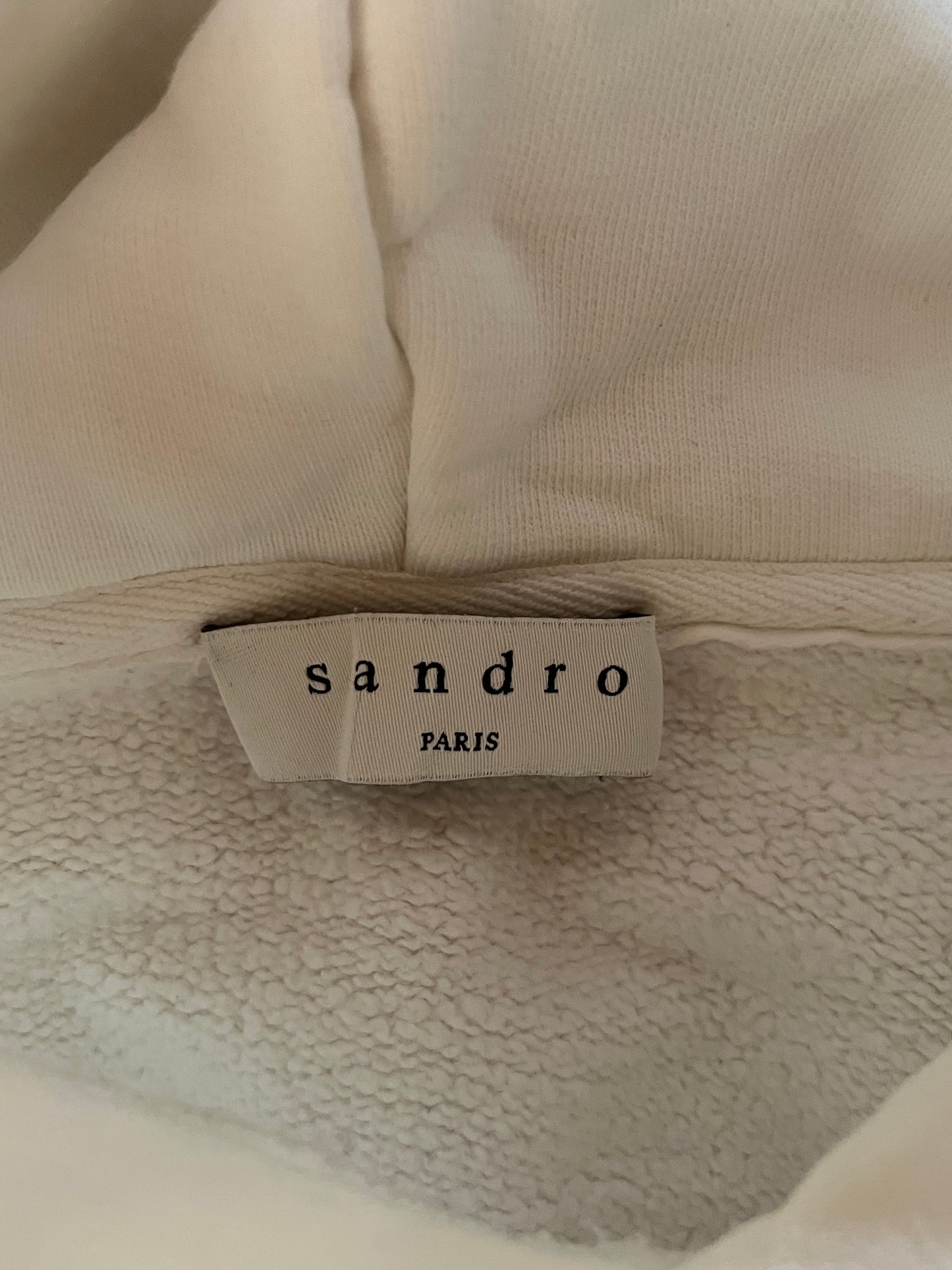 Sweat à capuche blanc Sandro - M
