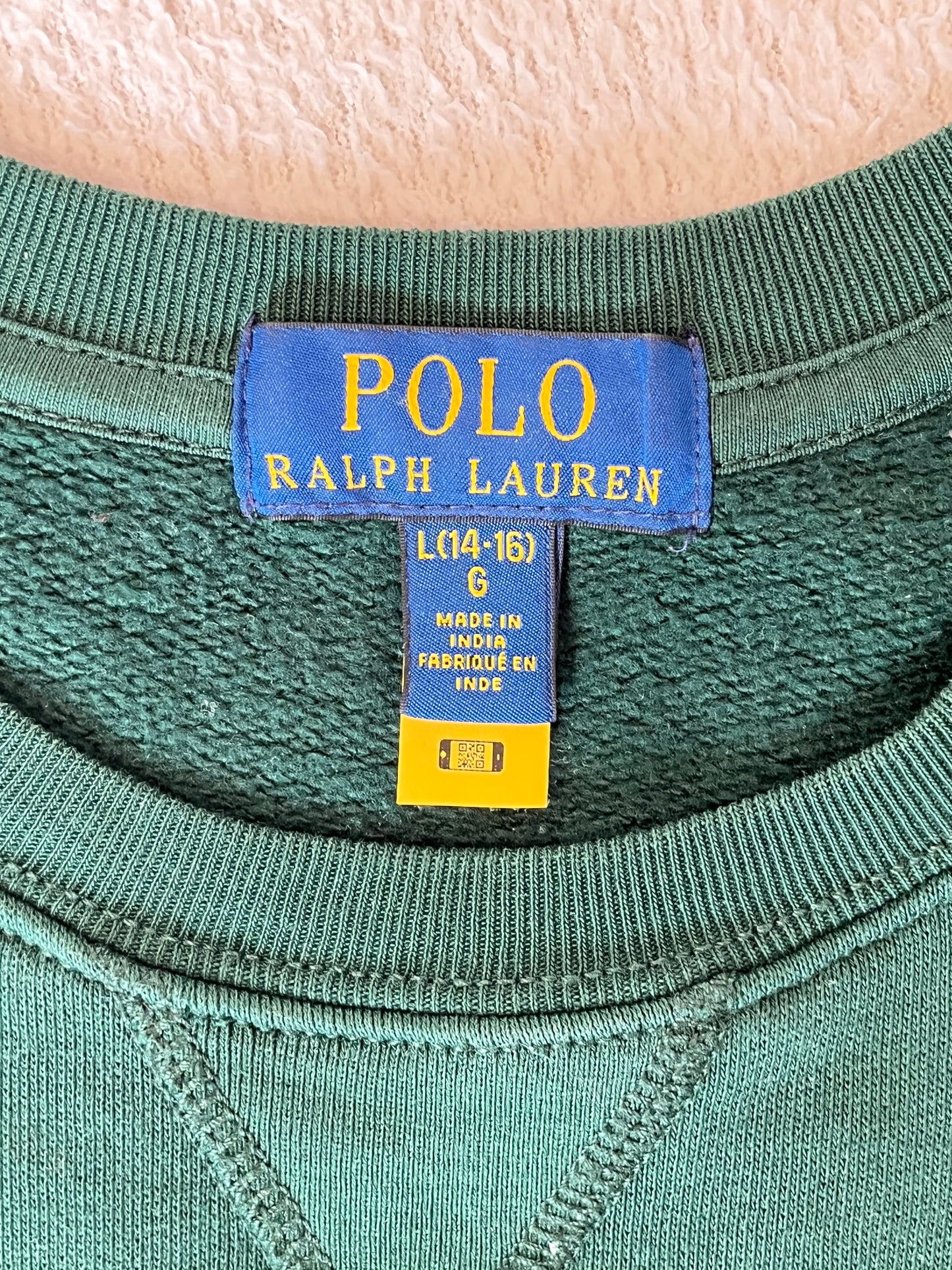Sweat POLO Ralph Lauren vert sapin - S