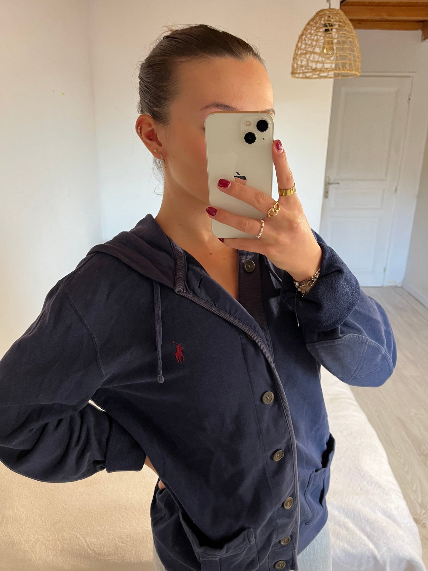 Veste à capuche et boutons Ralph Lauren - M