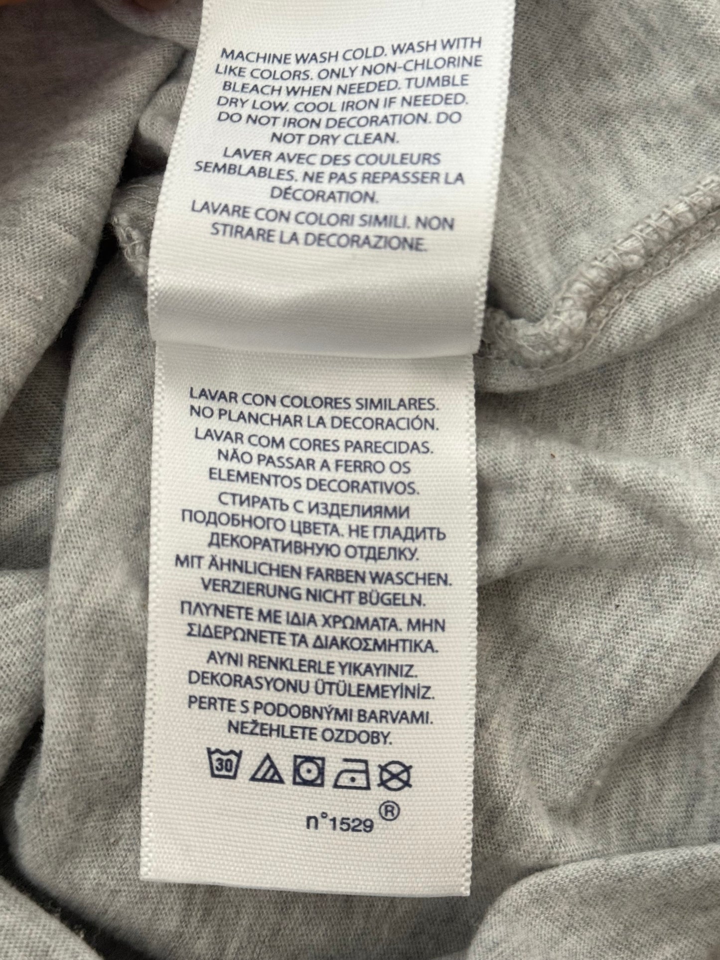 T-shirt col V gris Ralph Lauren - S