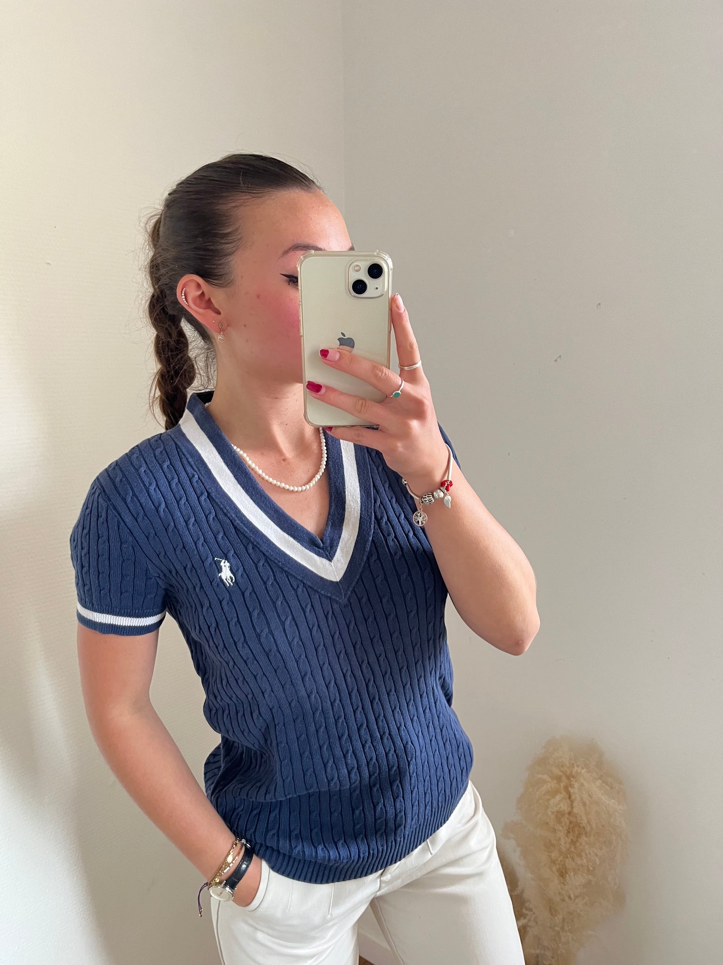 T-shirt torsadé old school Ralph Lauren - M/L