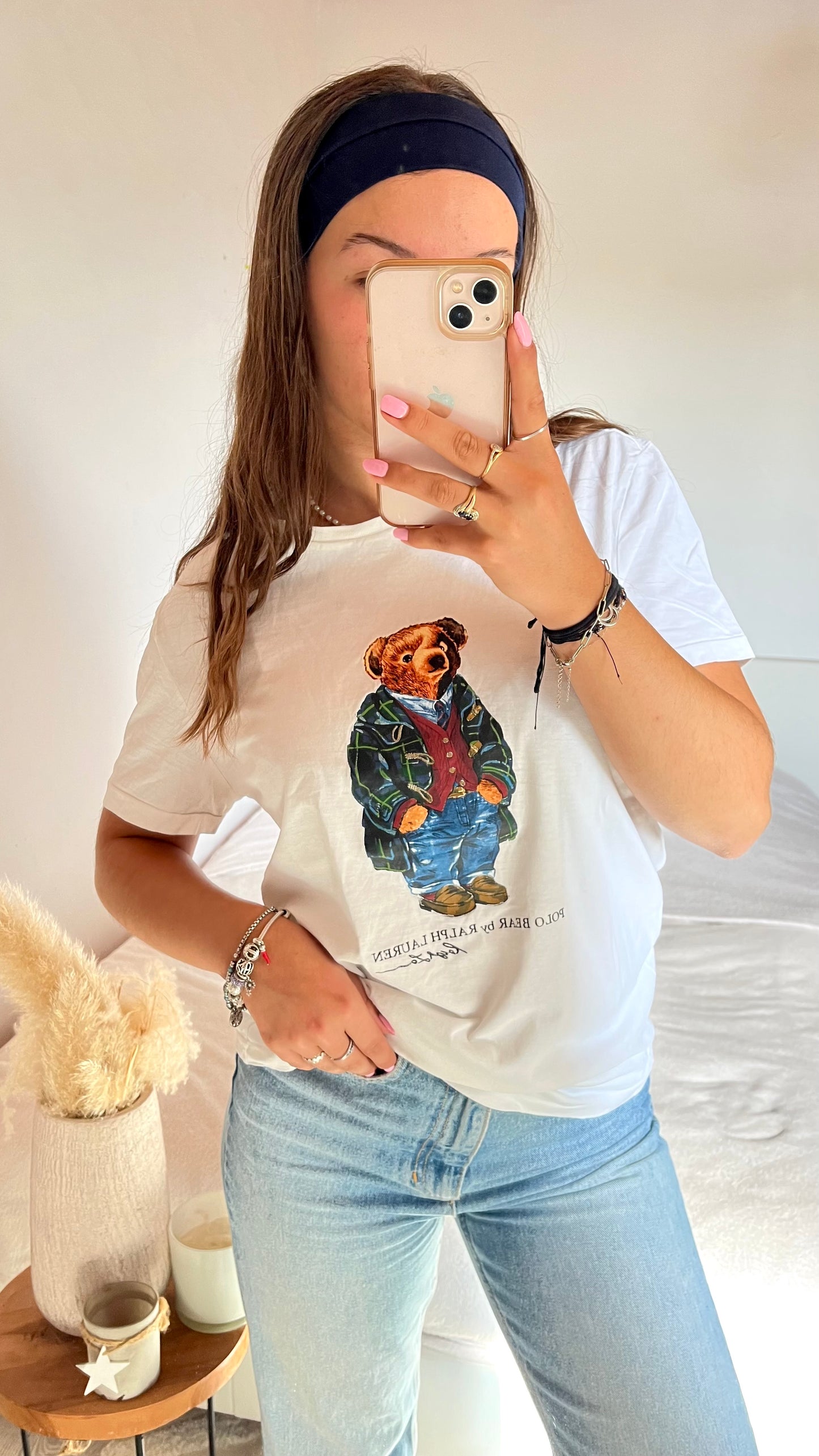 T-shirt blanc nounours Ralph Lauren - S