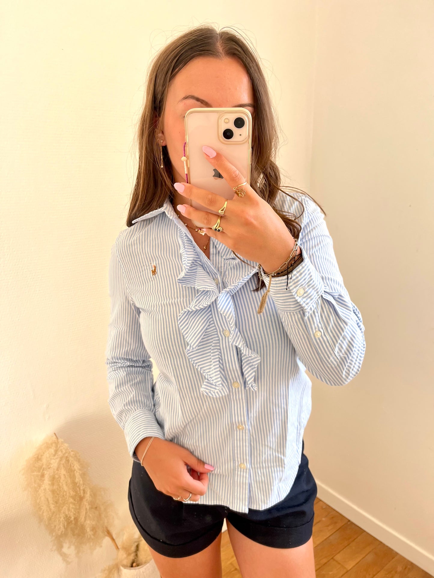 Chemise à froufrou Ralph Lauren -