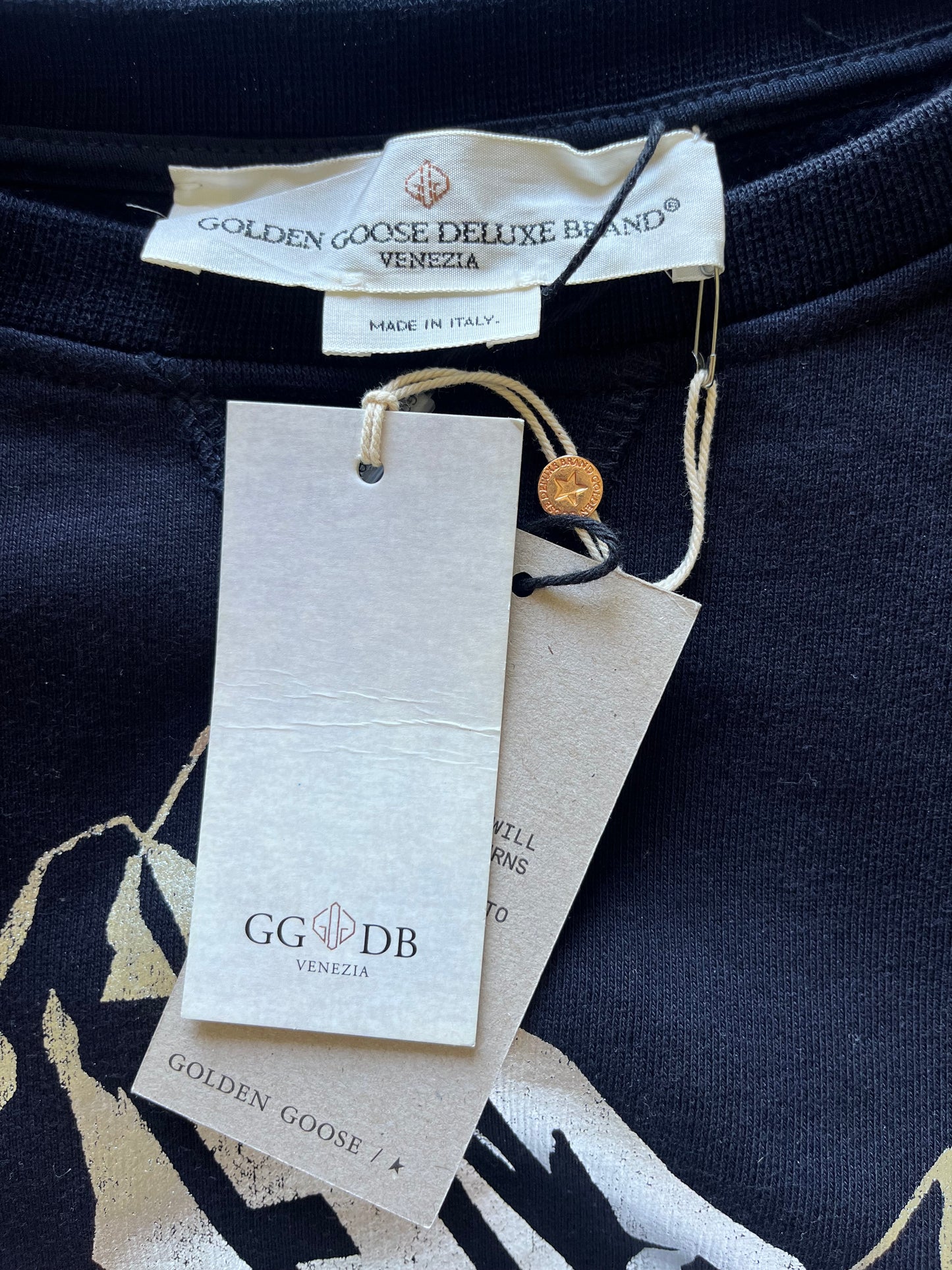Pull noir neuf avec étiquette Golden Goose - XS