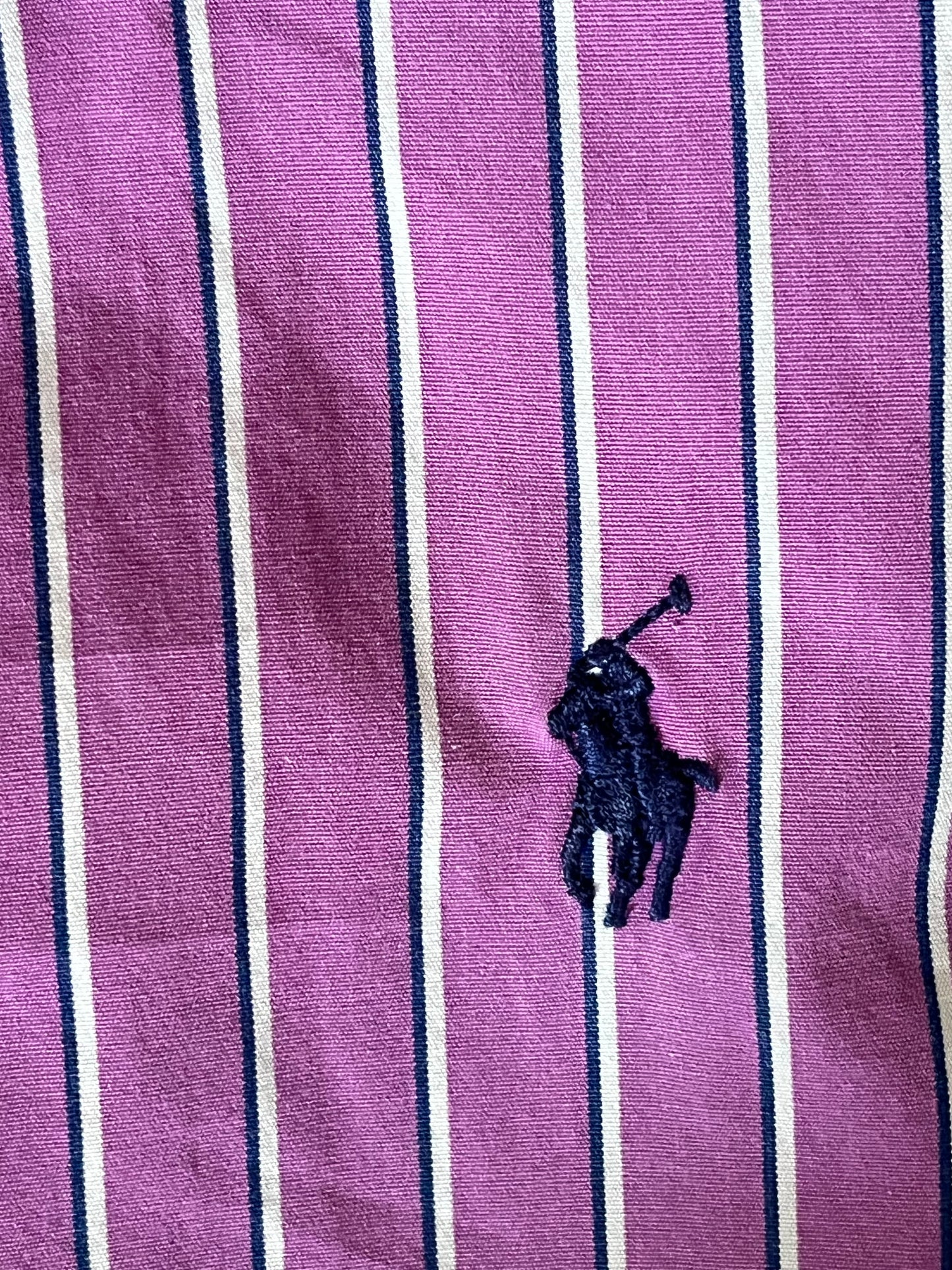 Chemise rayée violette Ralph Lauren - XS