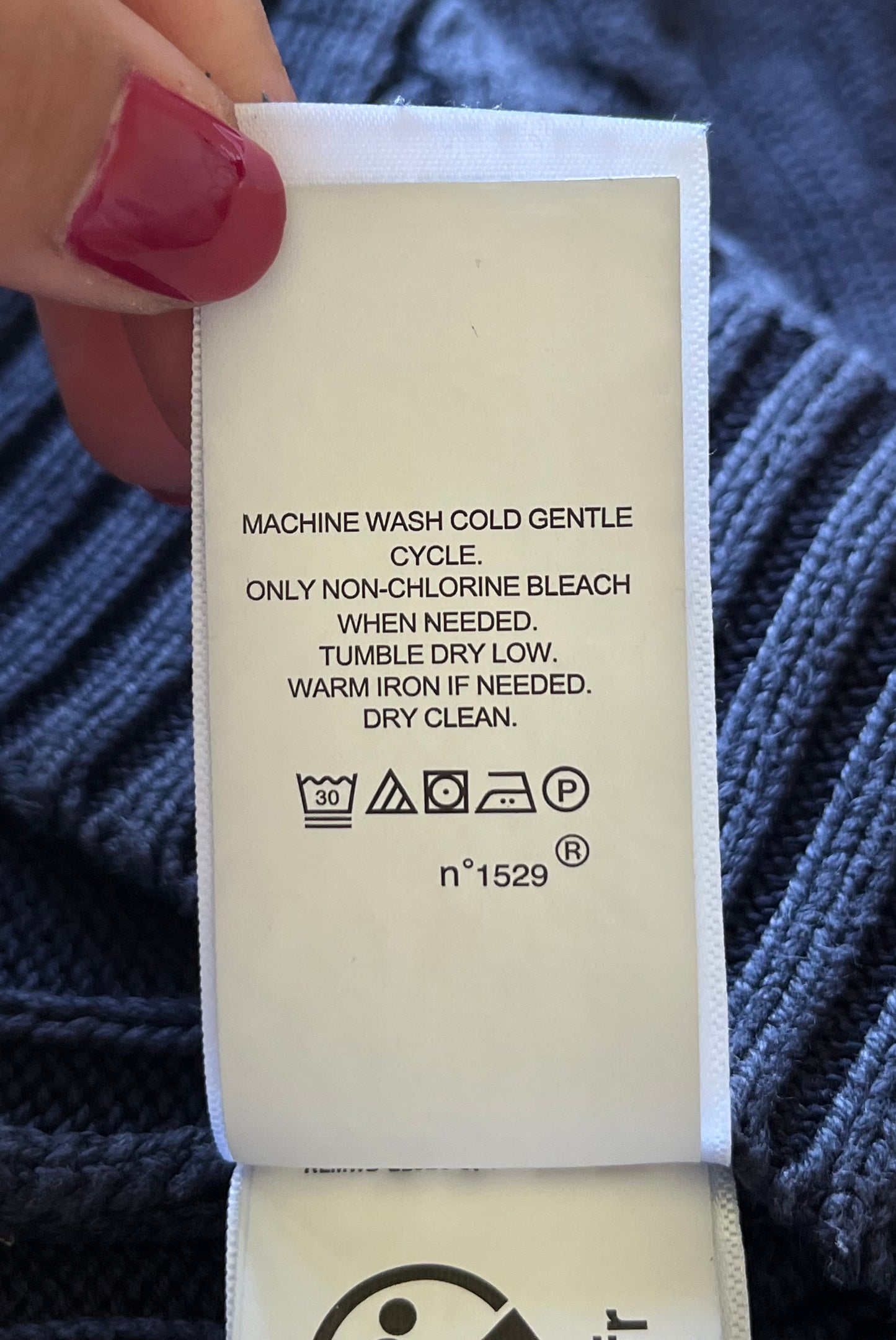 Pull torsadé bleu marine Ralph Lauren - L