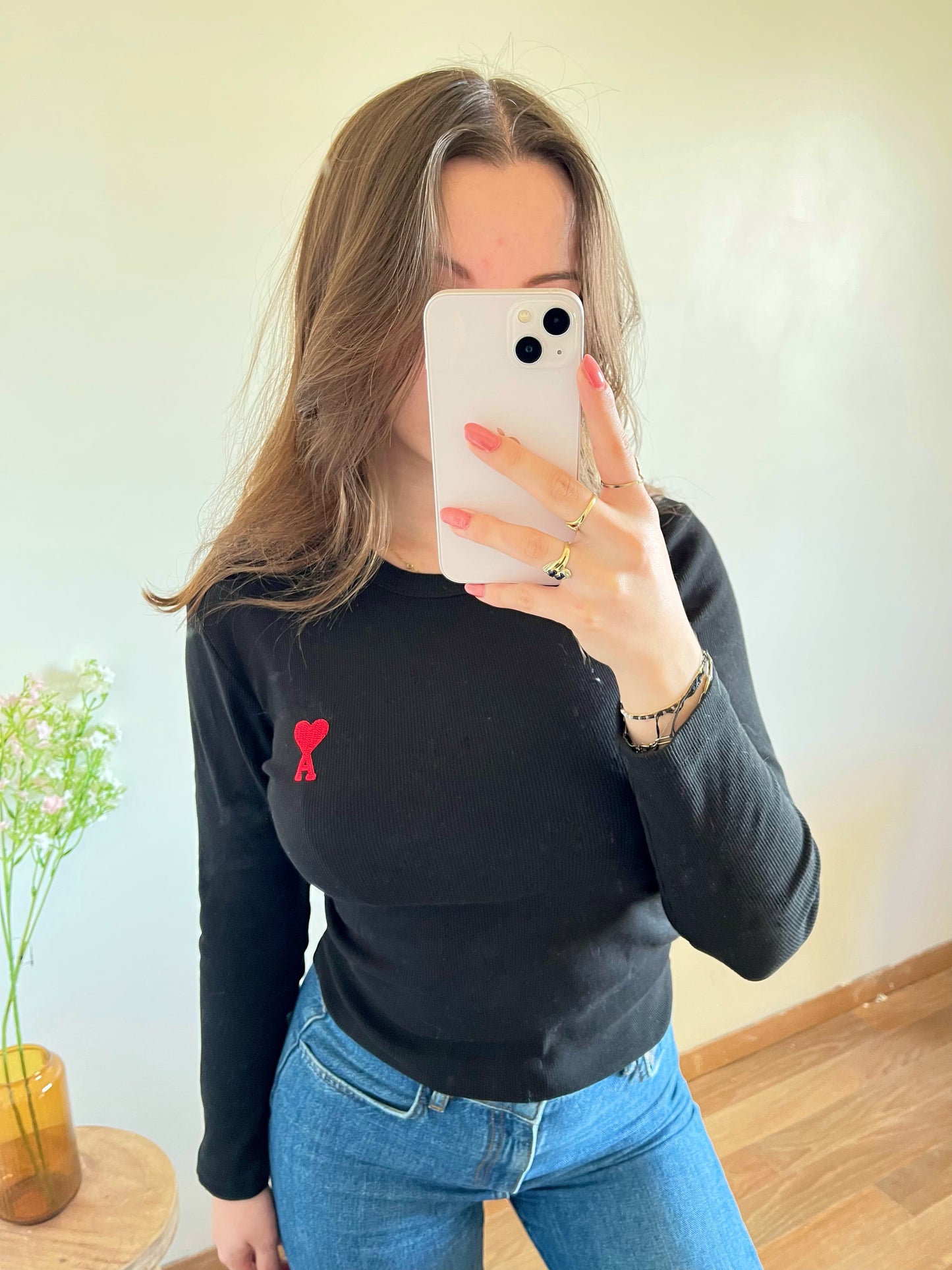 Pull léger noir Ami Paris - S