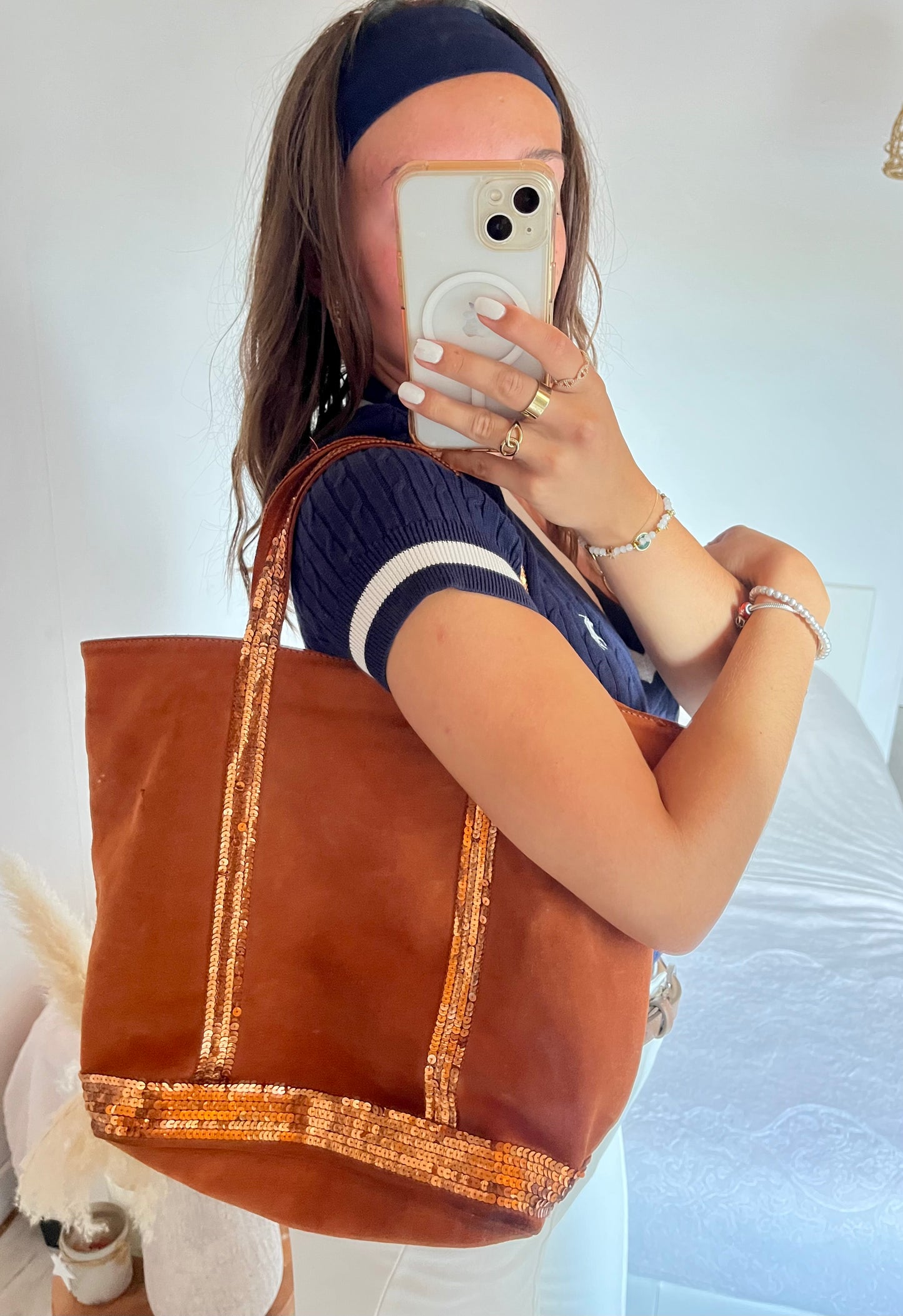 Sac cabas moyen Vanessa Bruno orange
