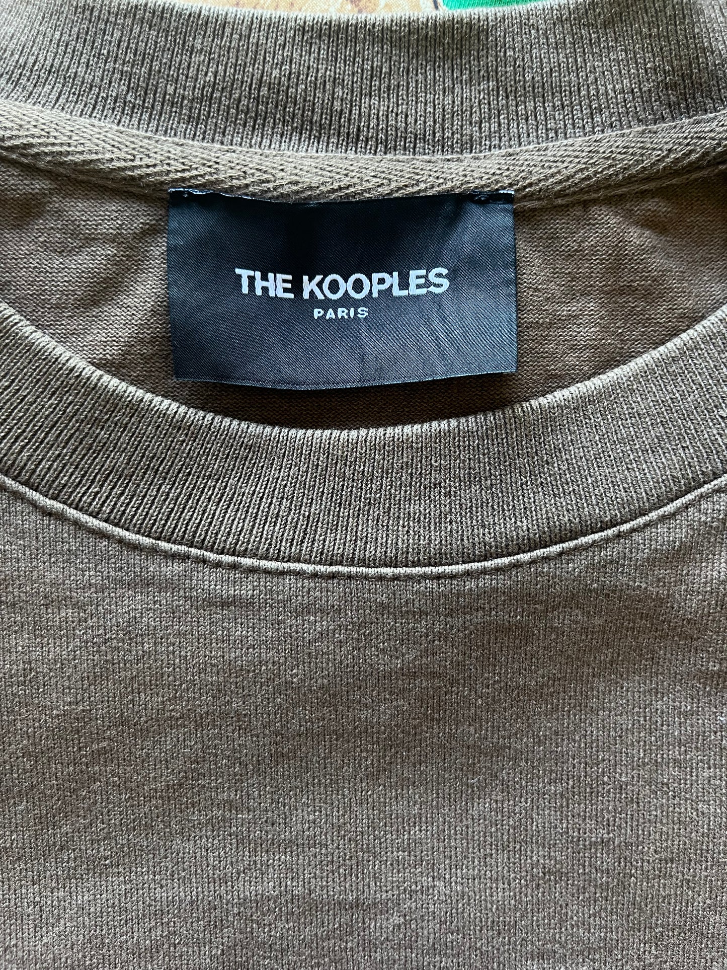 T-shirt marron kaki The Kooples - L homme / XL femme