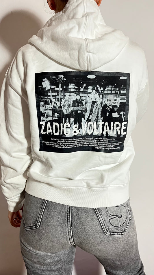 Sweat blanc motifs dans le dos Zadig & Voltaire - XS/S