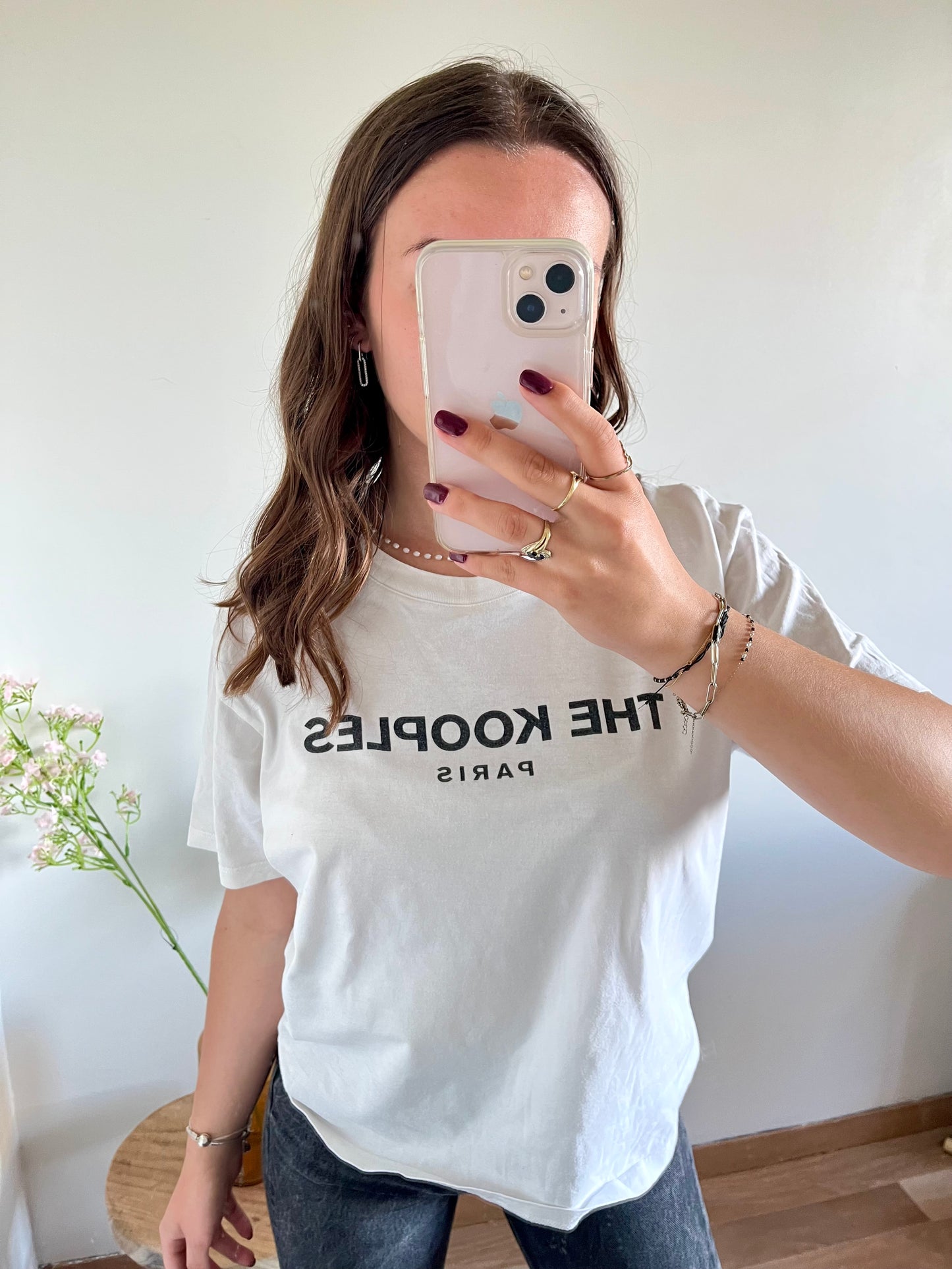 T-shirt blanc The Kooples - M