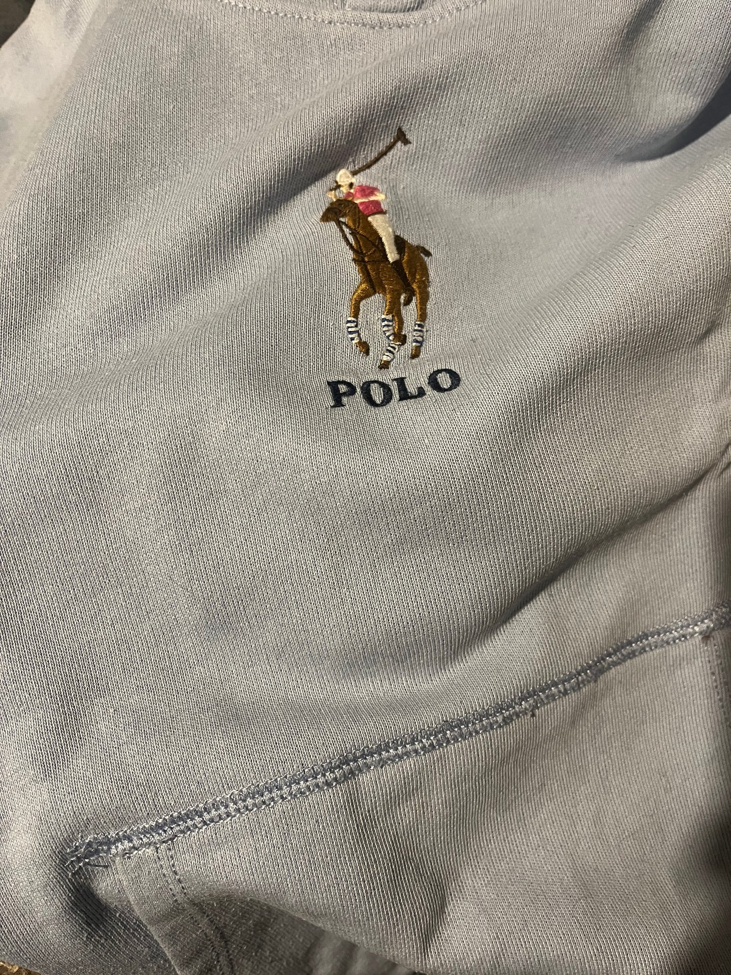 Sweat à capuche bleu pastel - XS