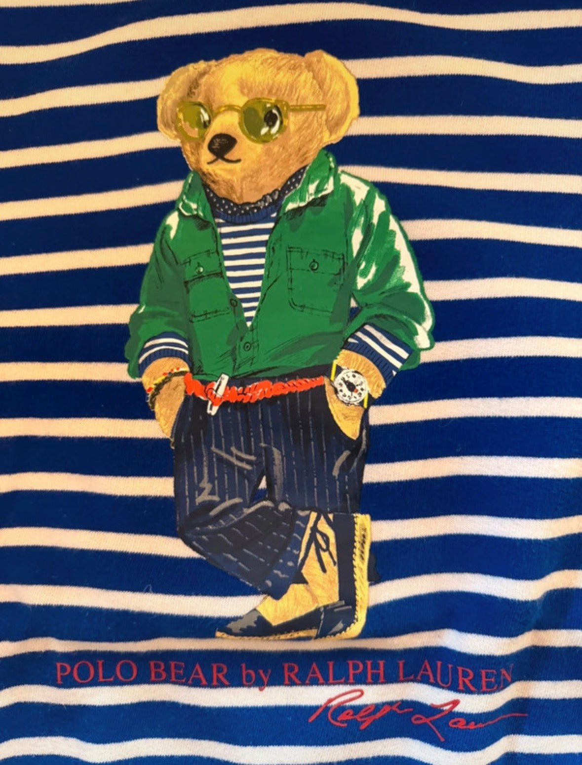 Pull marinière nounours Ralph Lauren - M