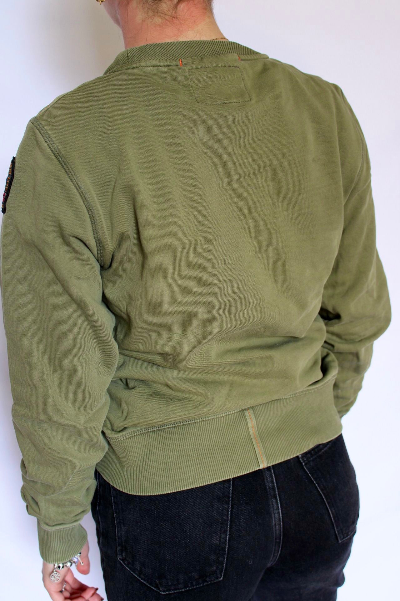 Pull kaki et patch Parajumpers - S