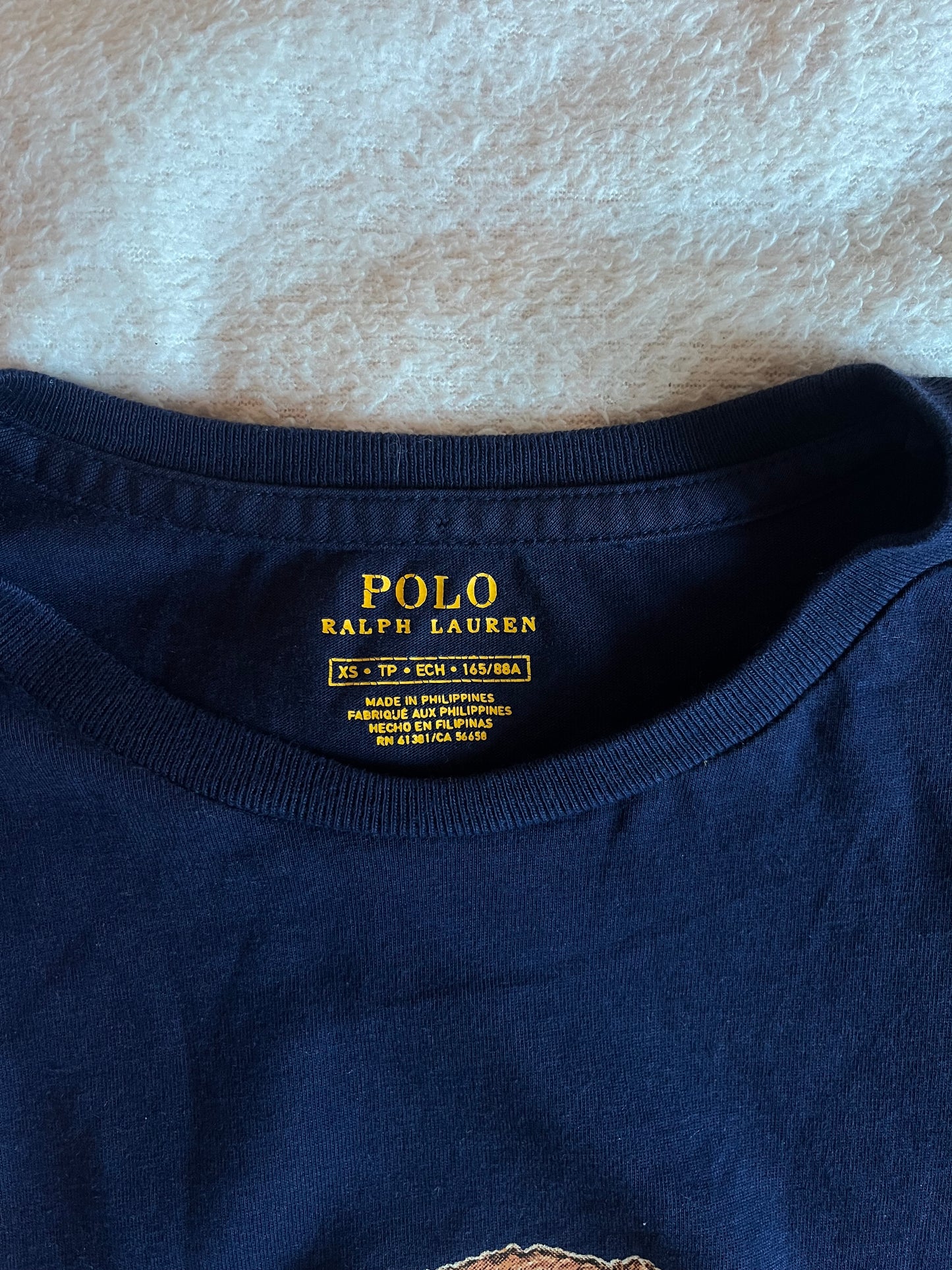 T-shirt nounours marine Ralph Lauren - S/M