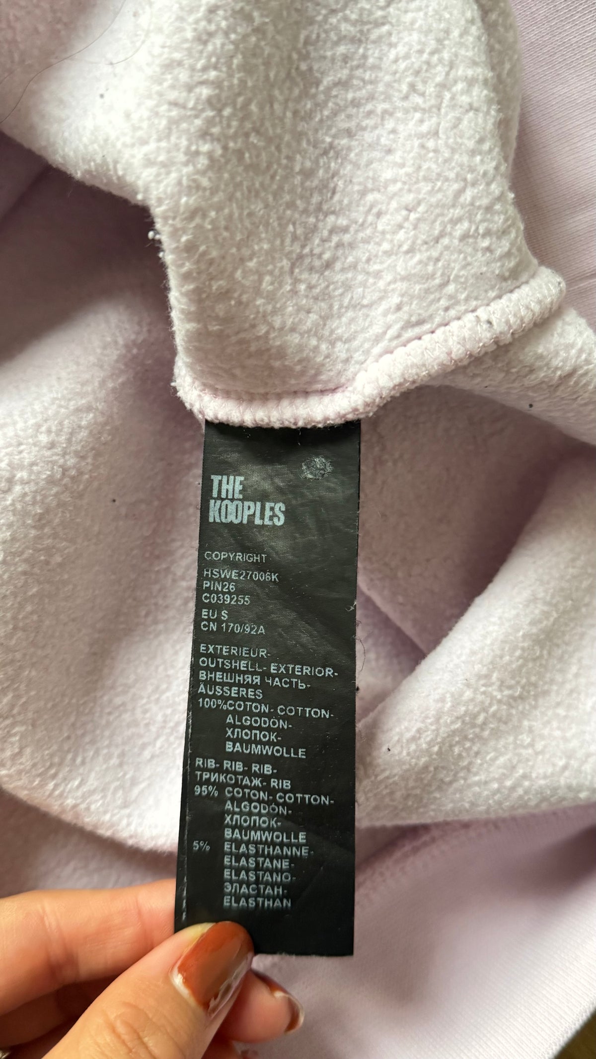 Sweat à capuche rose The Kooples - S