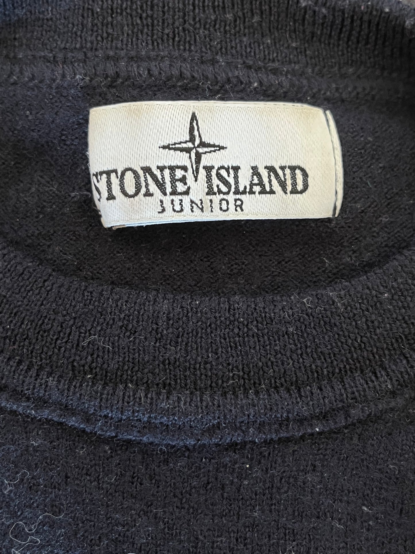 Pull Stone Island bleu marine en laine - S/M