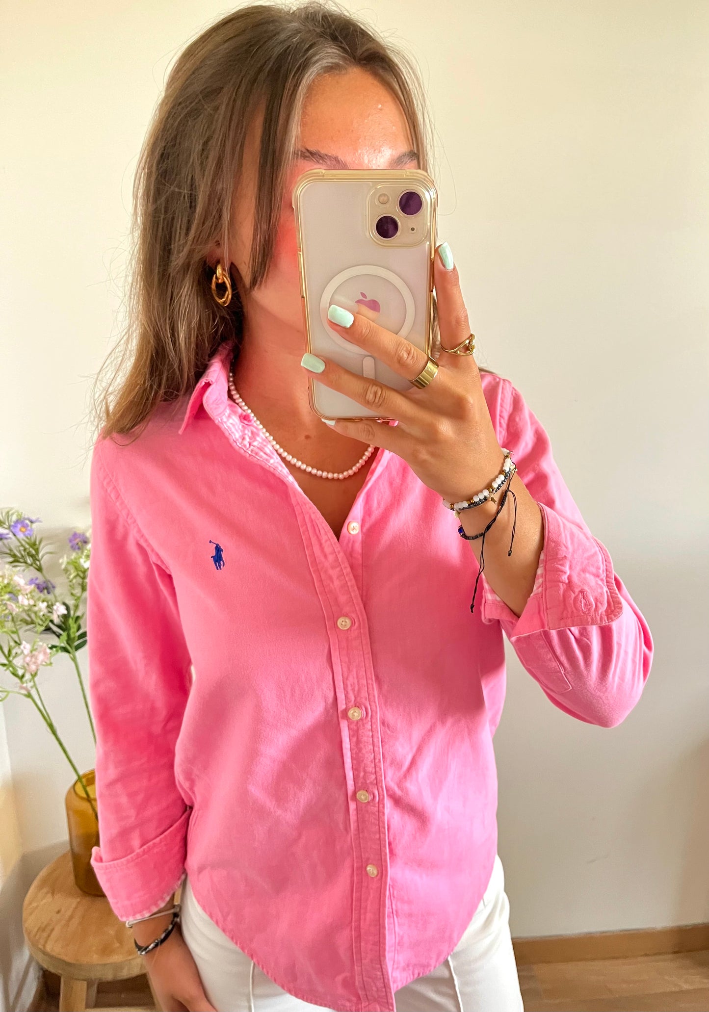 Chemise rose Ralph Lauren - XS/S