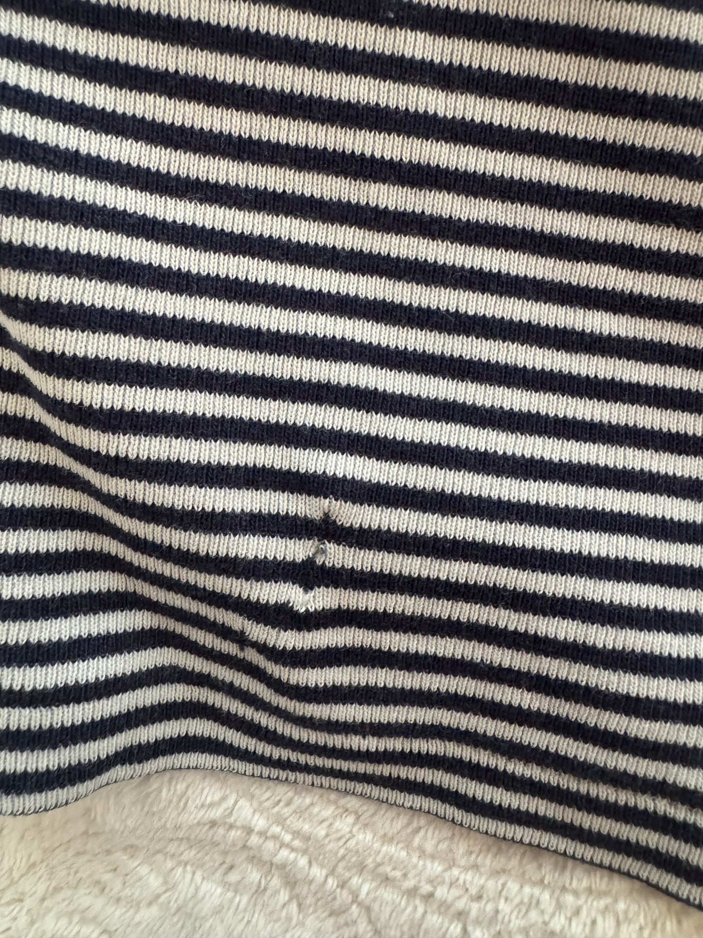 T-shirt rayé col V Ralph Lauren - S