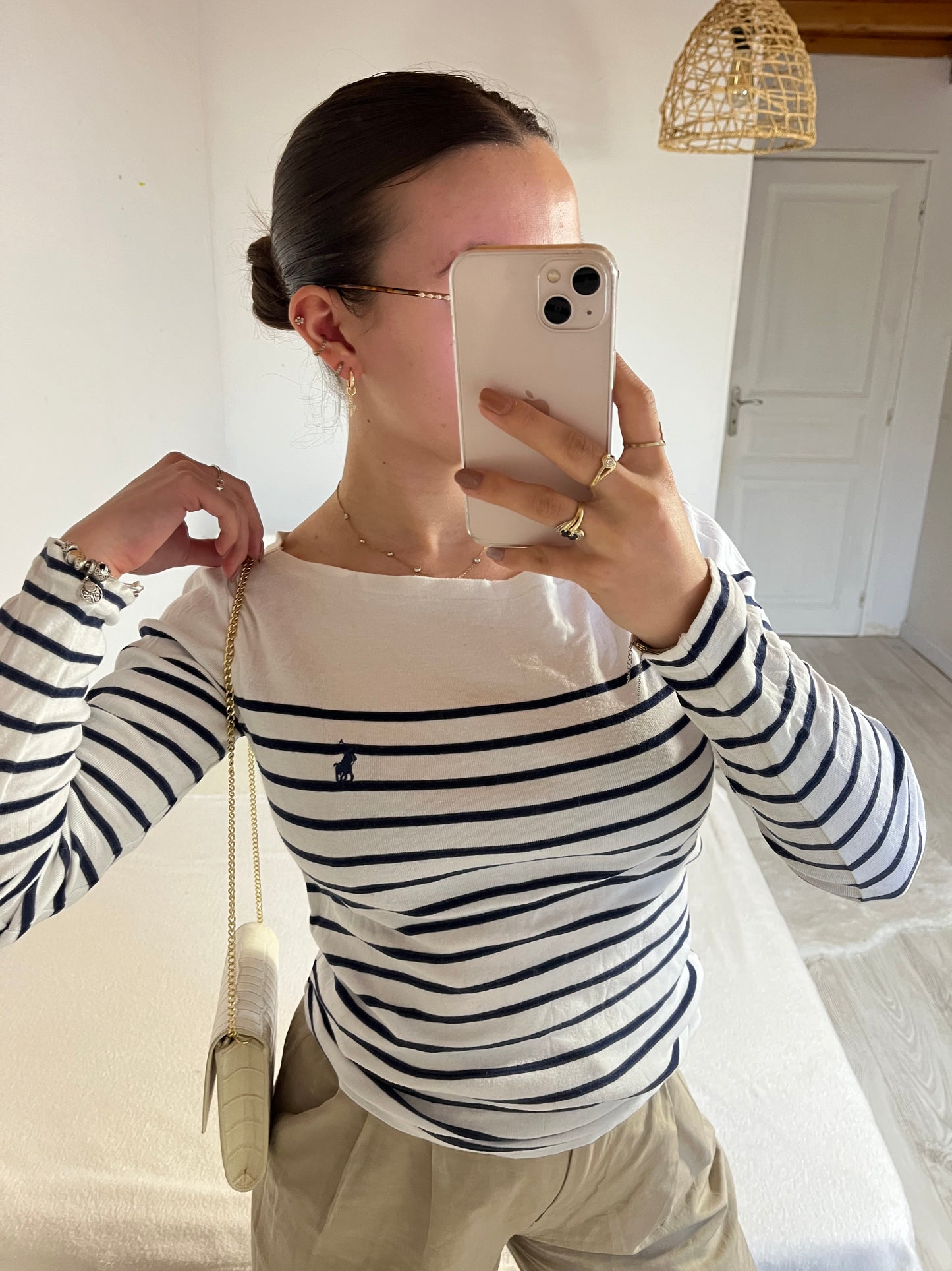 Pull marinière col bateau Ralph Lauren - S