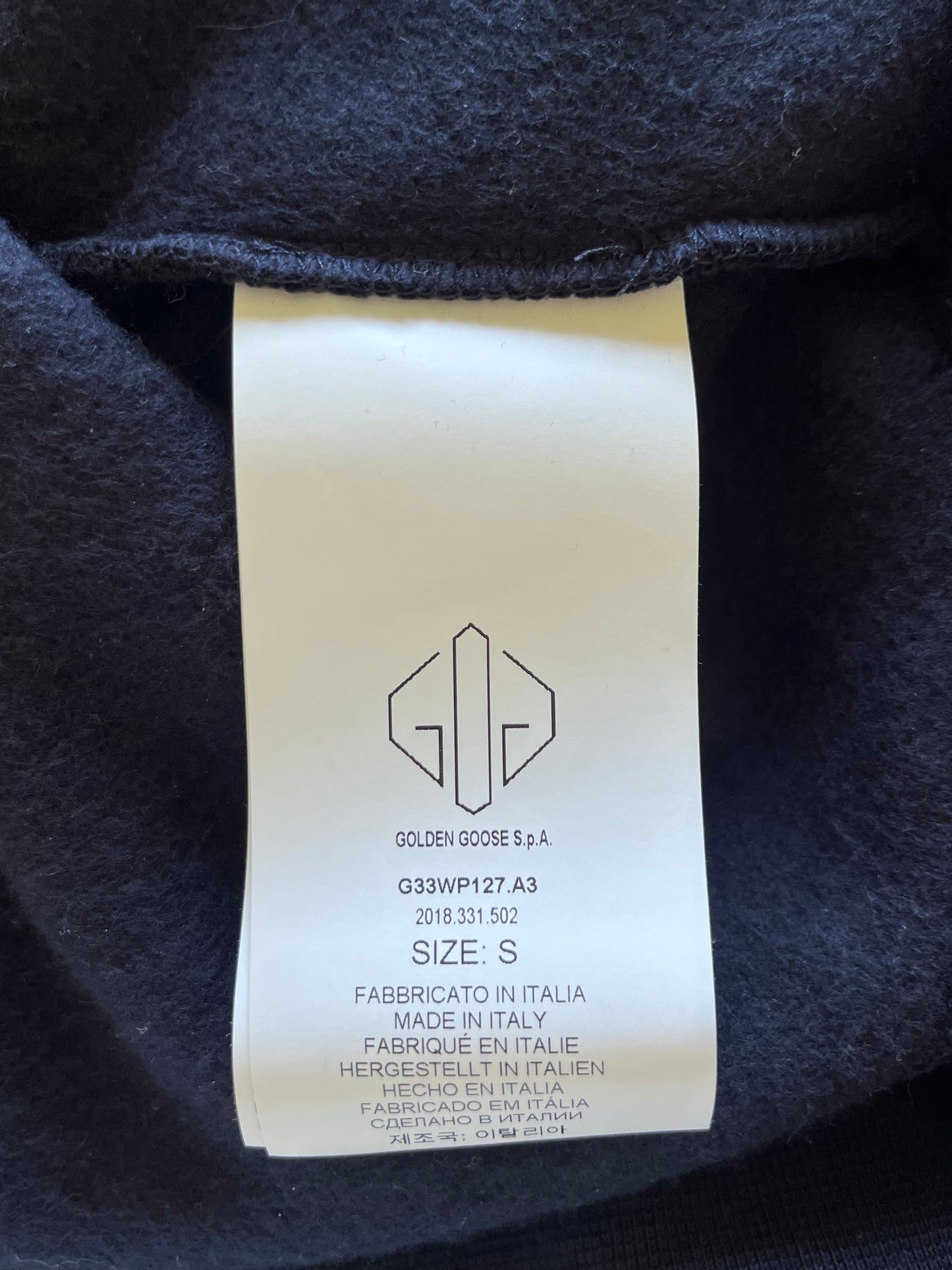 Pull noir neuf avec étiquette Golden Goose - XS