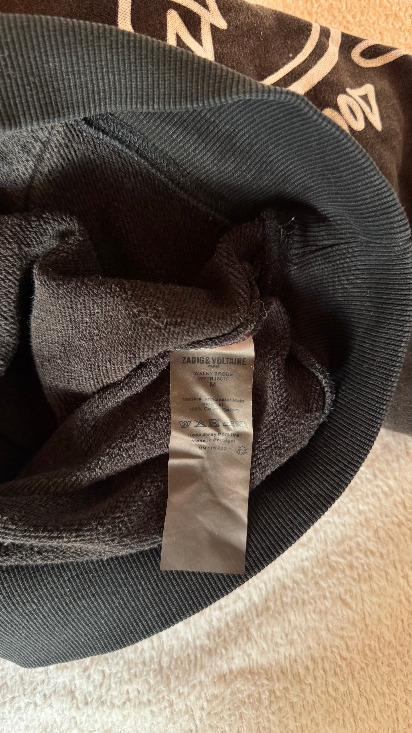 Sweat à capuche noir Zadig & Voltaire - M