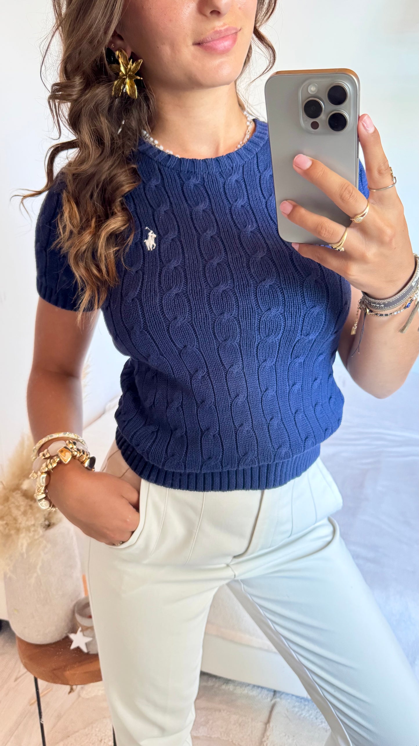 T-shirt torsadé Old Money Ralph Lauren - S