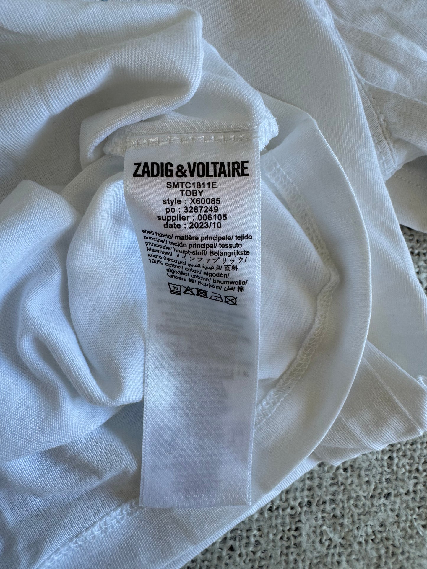 T-shirt blanc Zadig & Voltaire - S