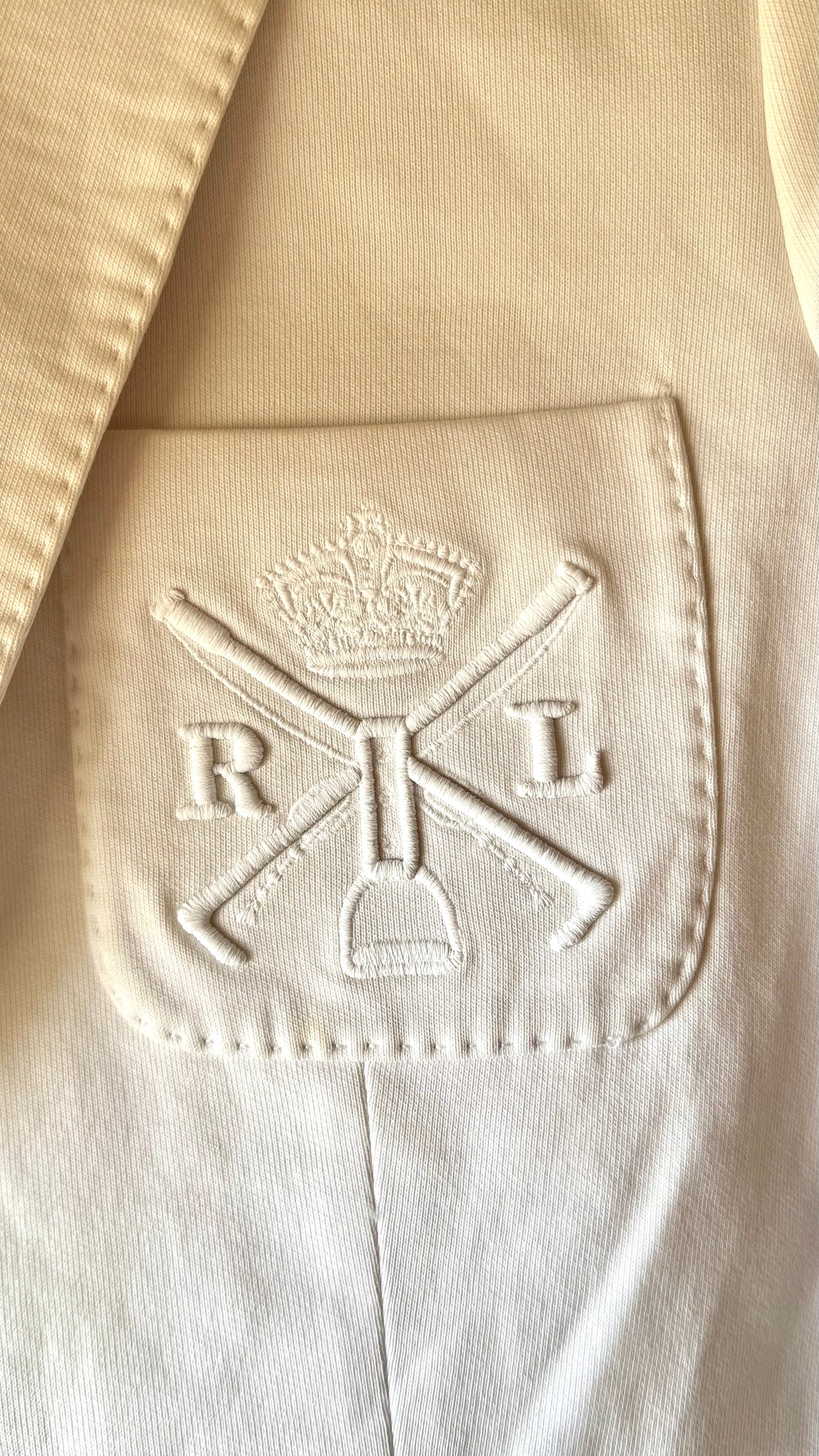 Blazer blanc cintré Ralph Lauren - S