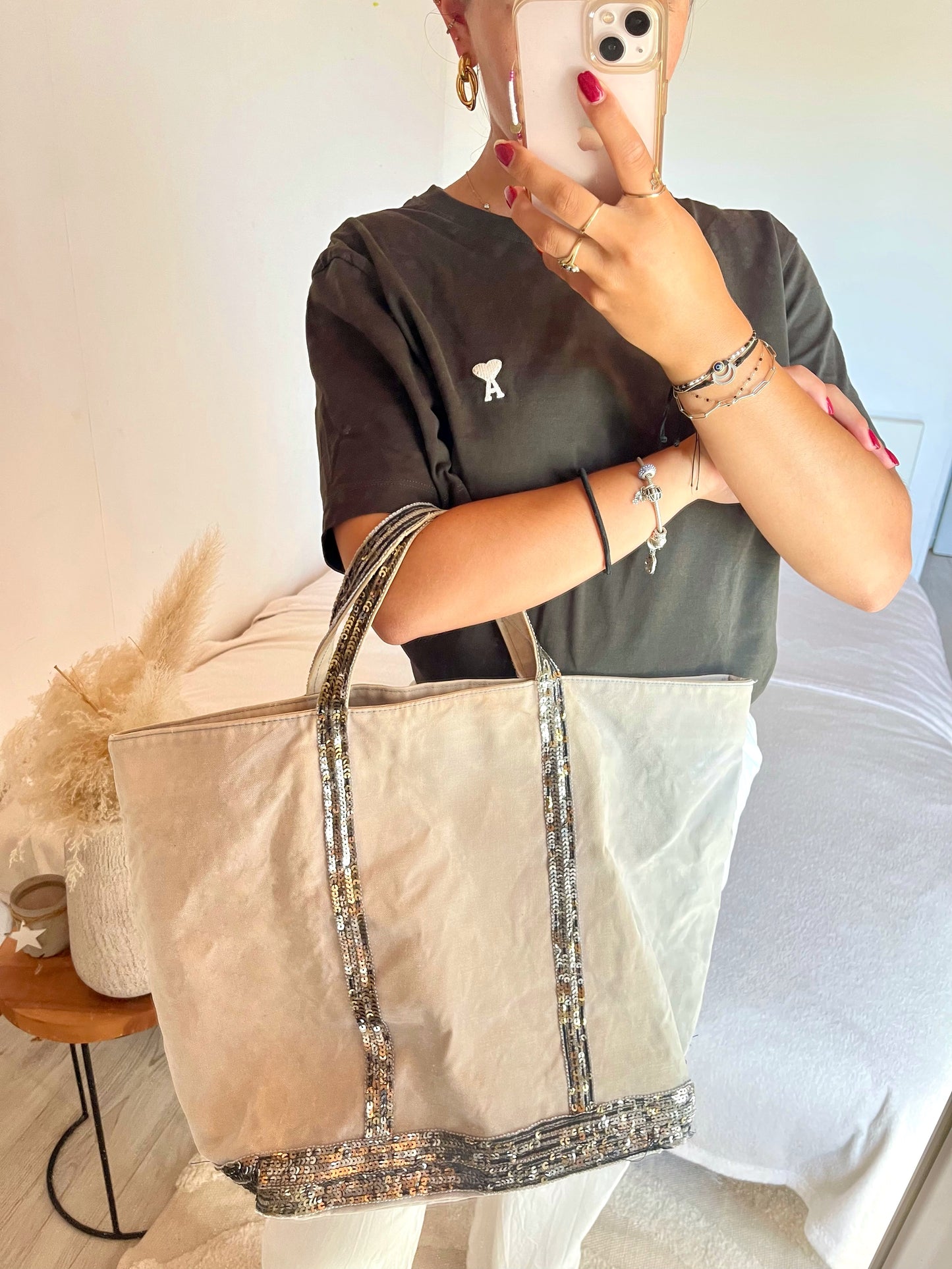 Sac cabas beige Vanessa Bruno - L