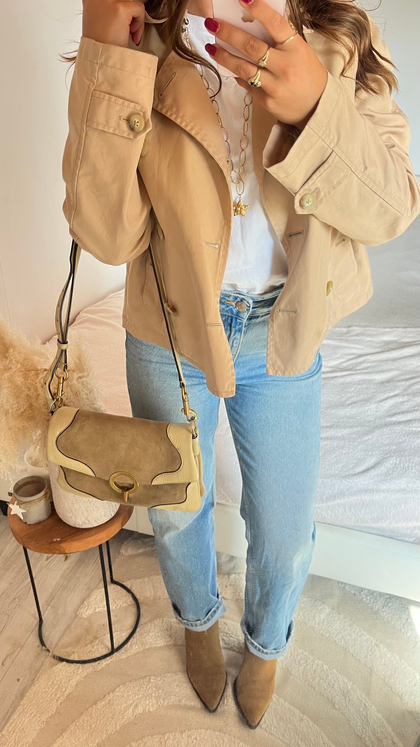 Sac à main beige Sandro