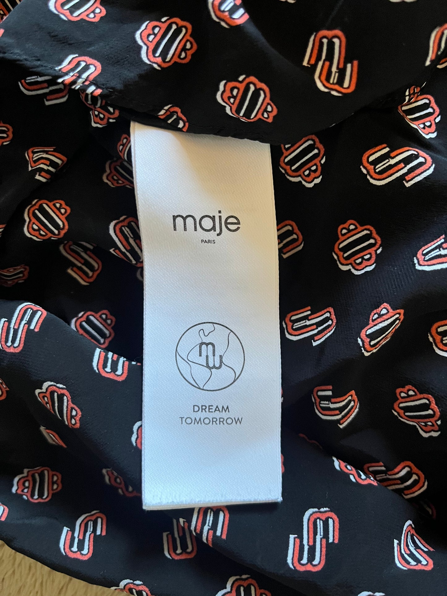 Chemisier monogramme Maje - M