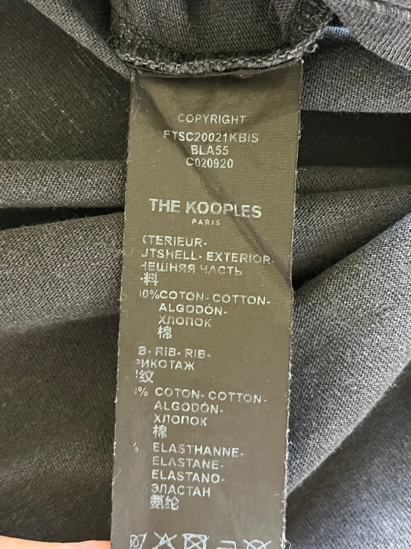 T-shirt vintage noir The Kooples - M
